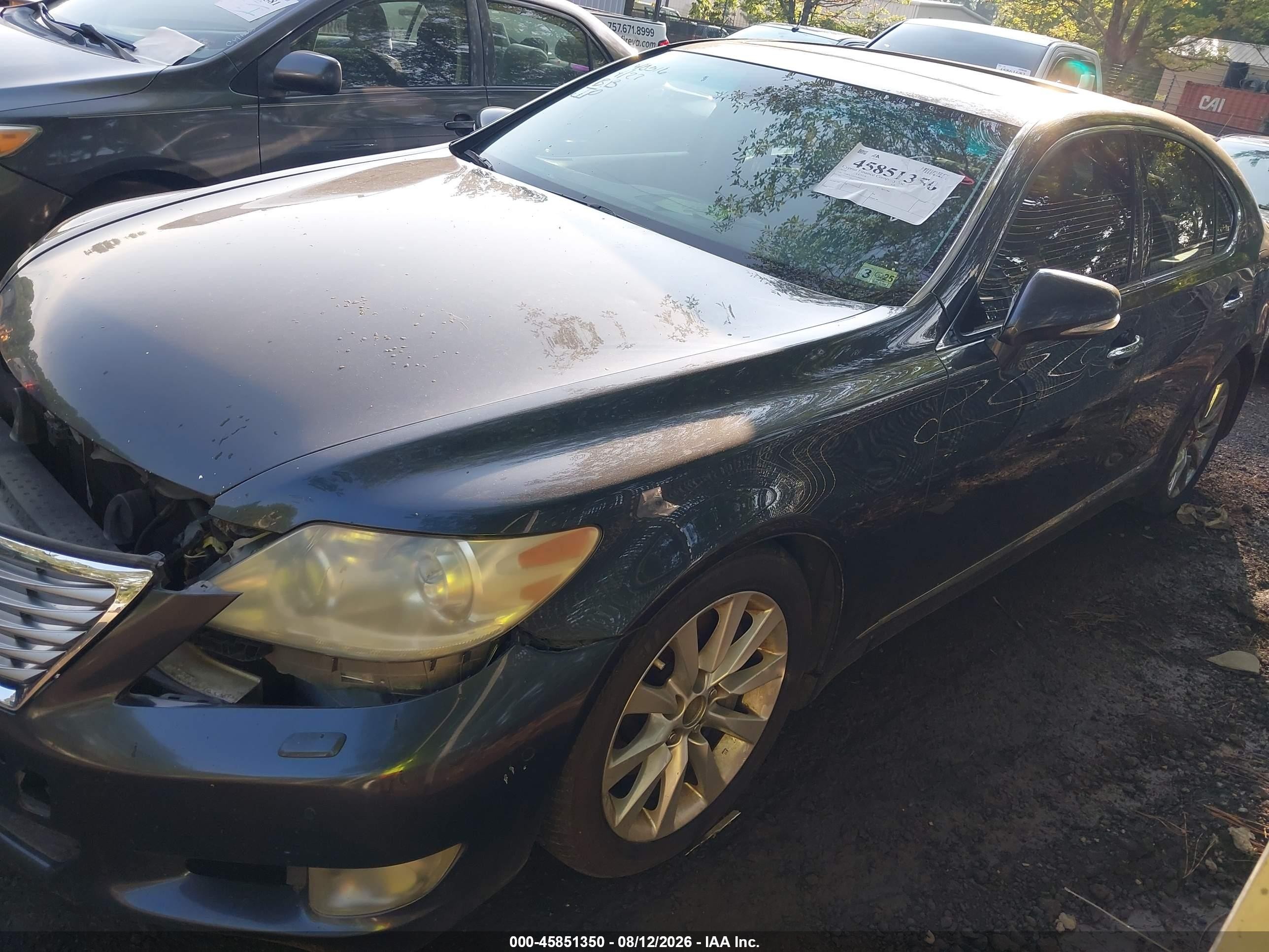 2010 Lexus Ls 460   Gray vin: JTHCL5EF5A5005695