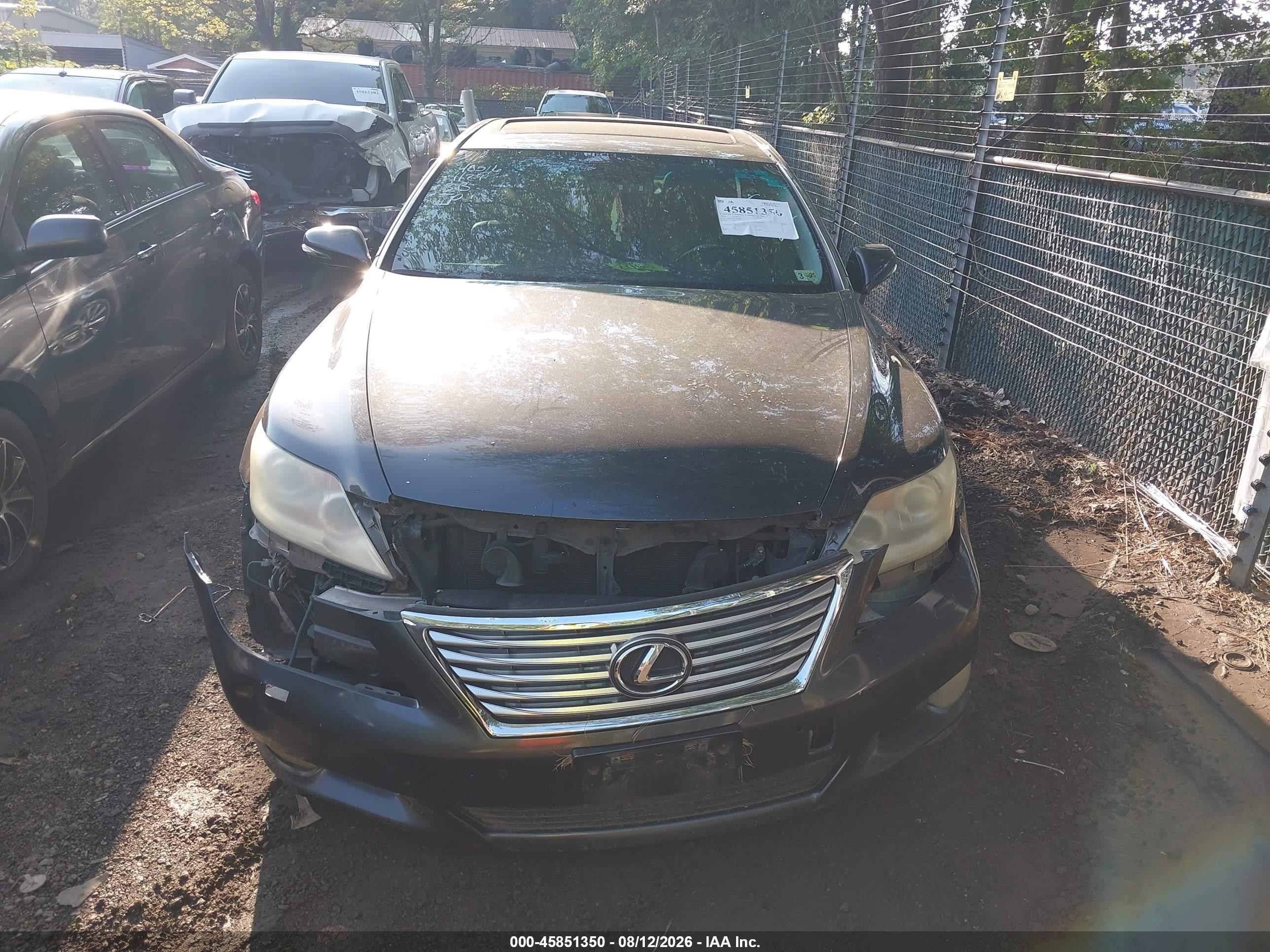 2010 Lexus Ls 460   Gray vin: JTHCL5EF5A5005695