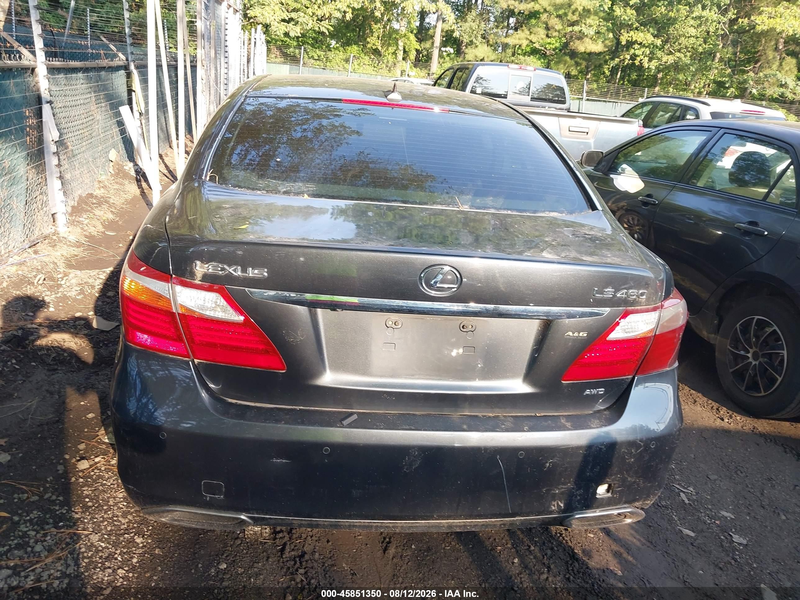 2010 Lexus Ls 460   Gray vin: JTHCL5EF5A5005695