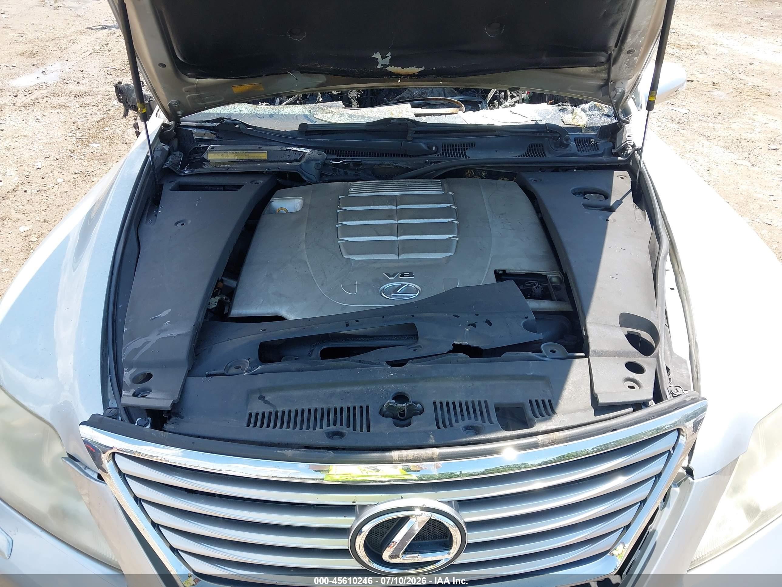 2010 Lexus Ls 460   Silver vin: JTHCL5EF5A5008211