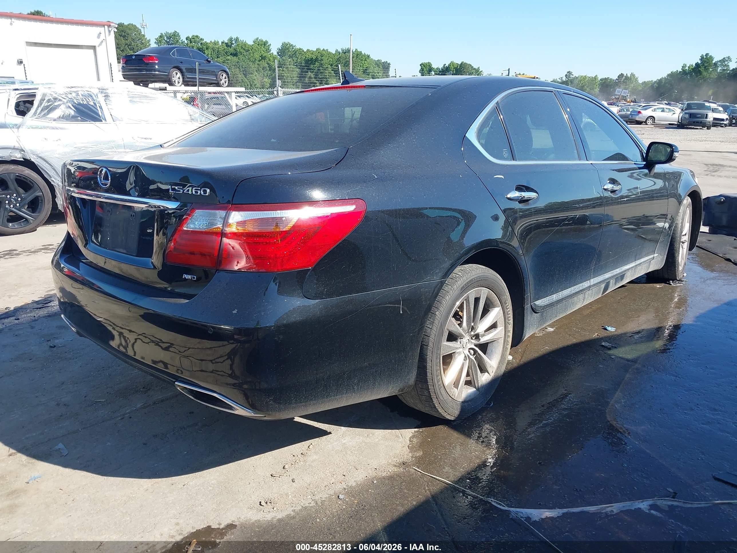 2012 Lexus Ls 460   Black vin: JTHCL5EF5C5014920