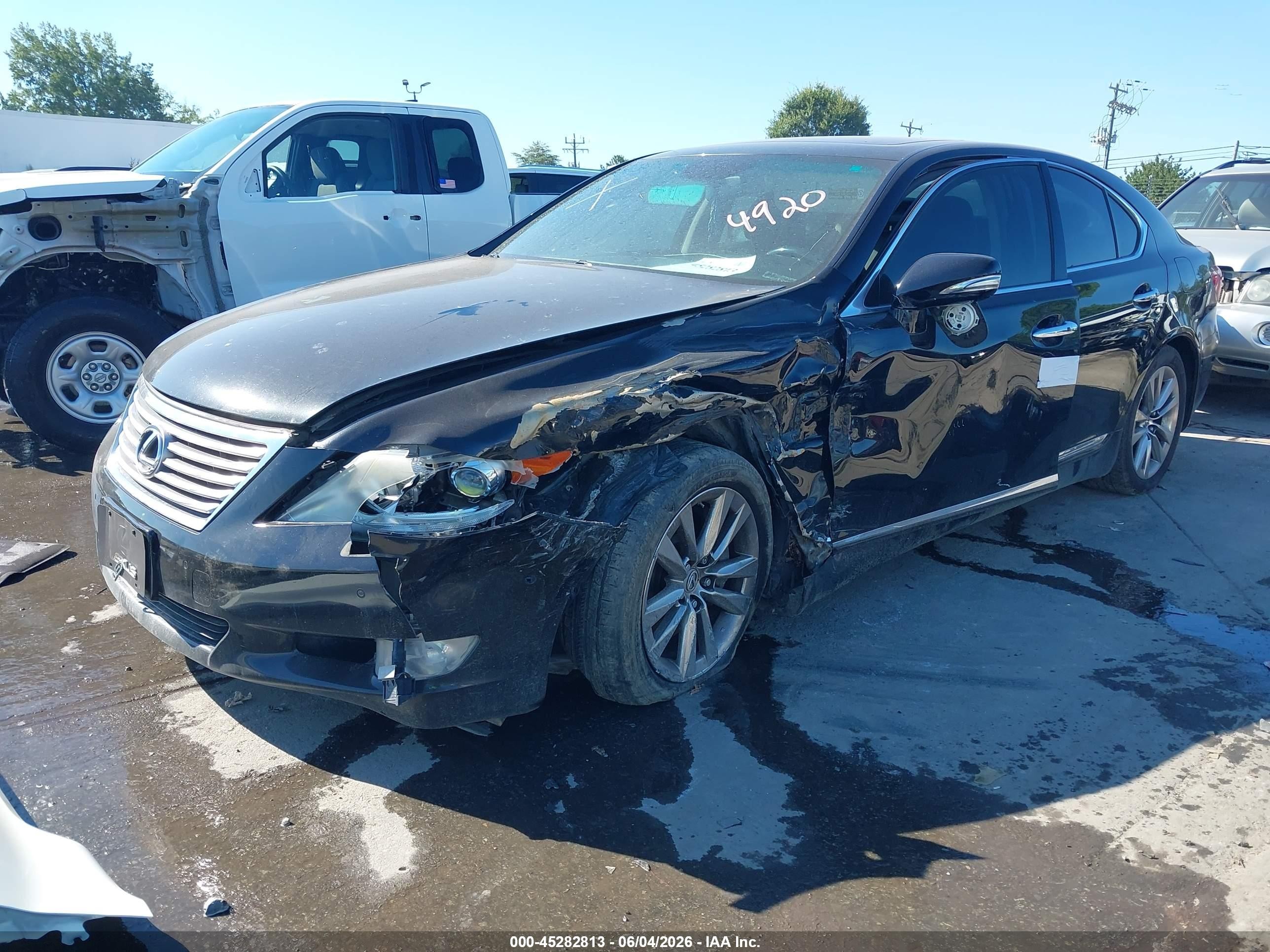 2012 Lexus Ls 460   Black vin: JTHCL5EF5C5014920