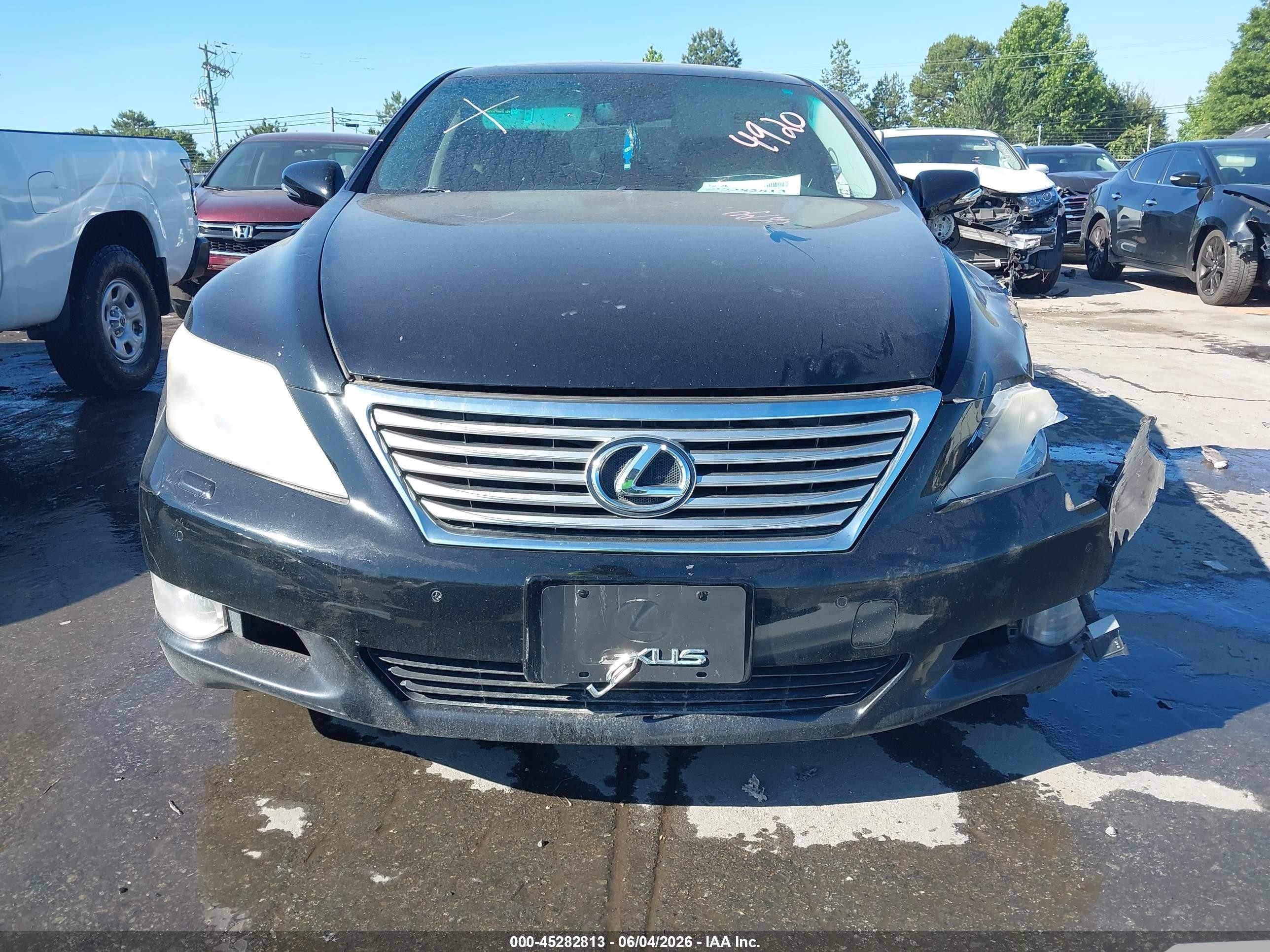 2012 Lexus Ls 460   Black vin: JTHCL5EF5C5014920