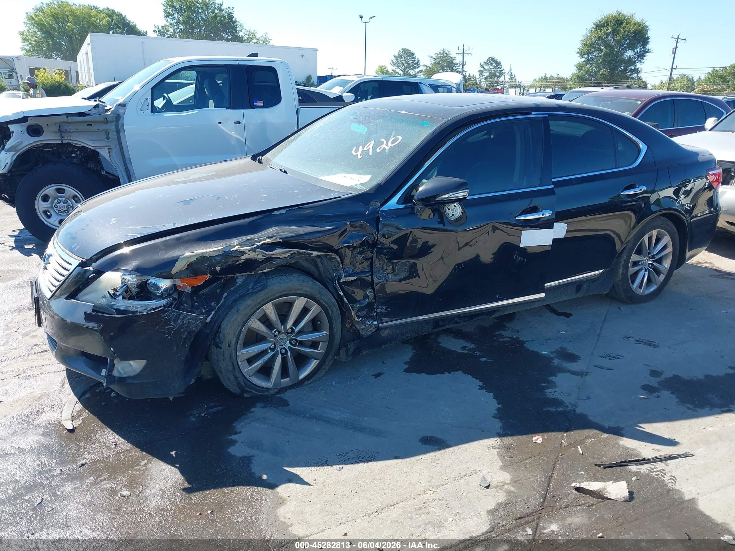 2012 Lexus Ls 460   Black vin: JTHCL5EF5C5014920