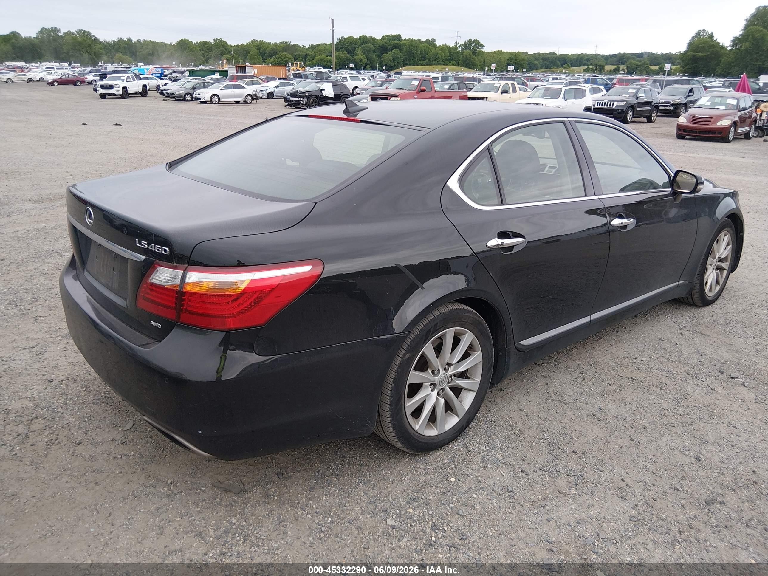 2012 Lexus Ls 460   Black vin: JTHCL5EF5C5015131