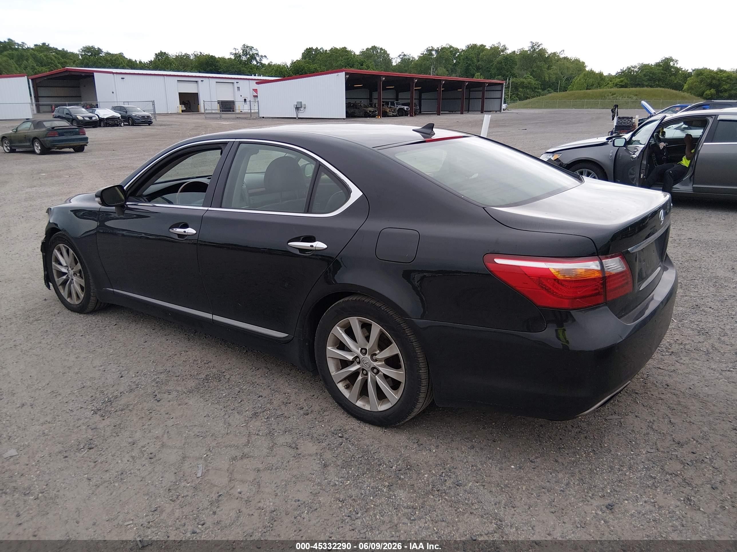 2012 Lexus Ls 460   Black vin: JTHCL5EF5C5015131