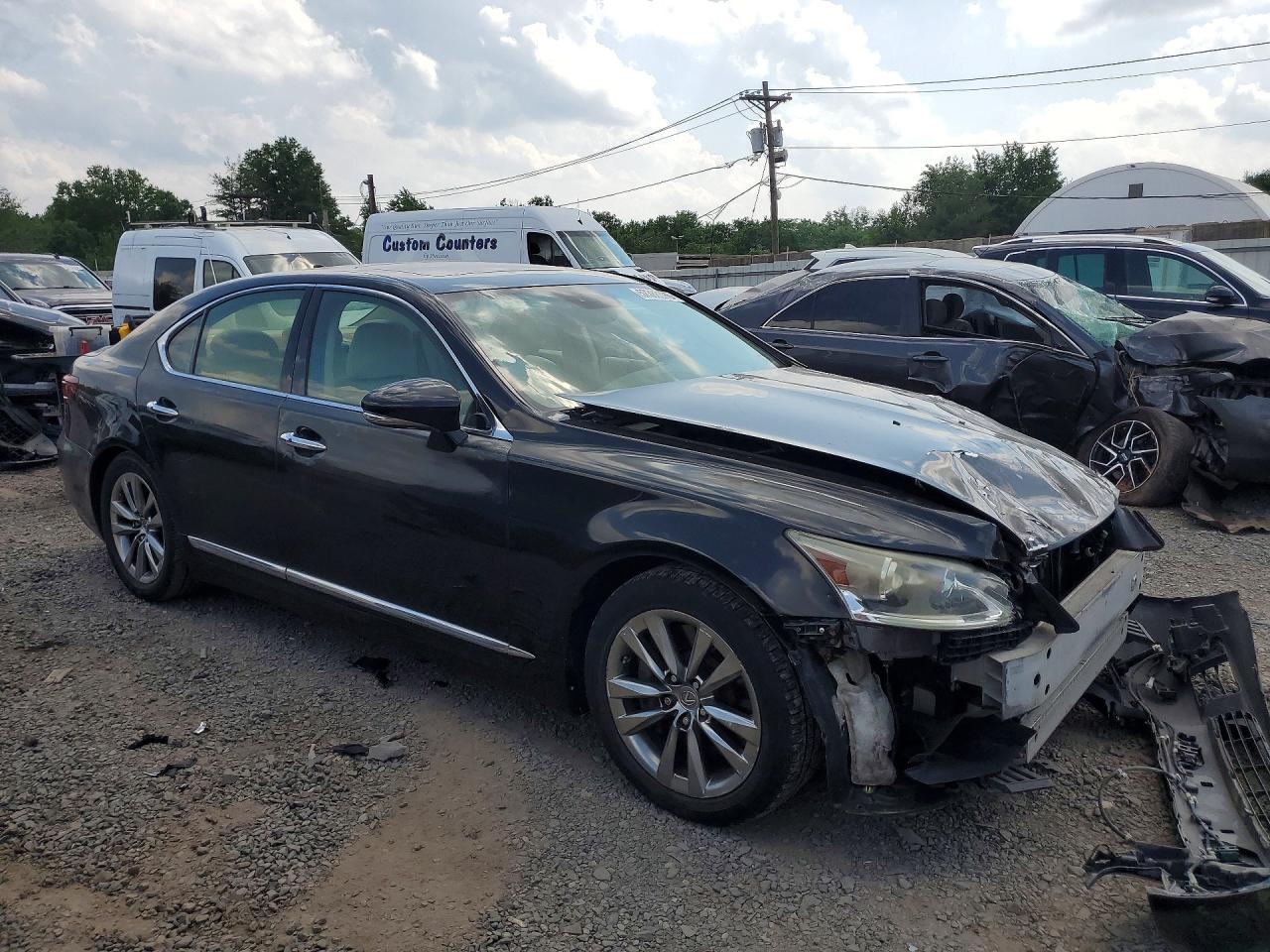 2014 Lexus Ls 460 Black vin: JTHCL5EF5E5021854
