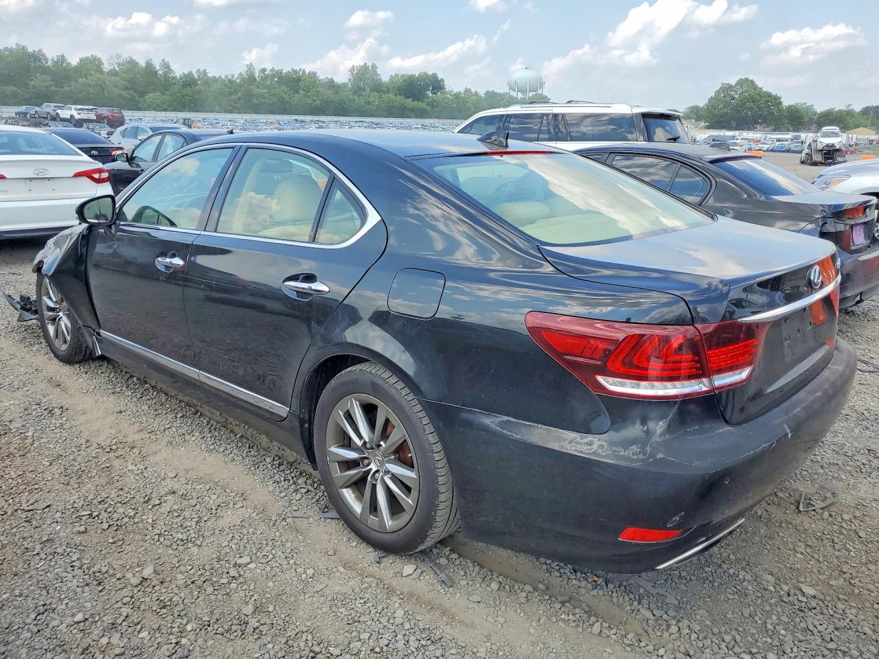 2014 Lexus Ls 460 Black vin: JTHCL5EF5E5021854