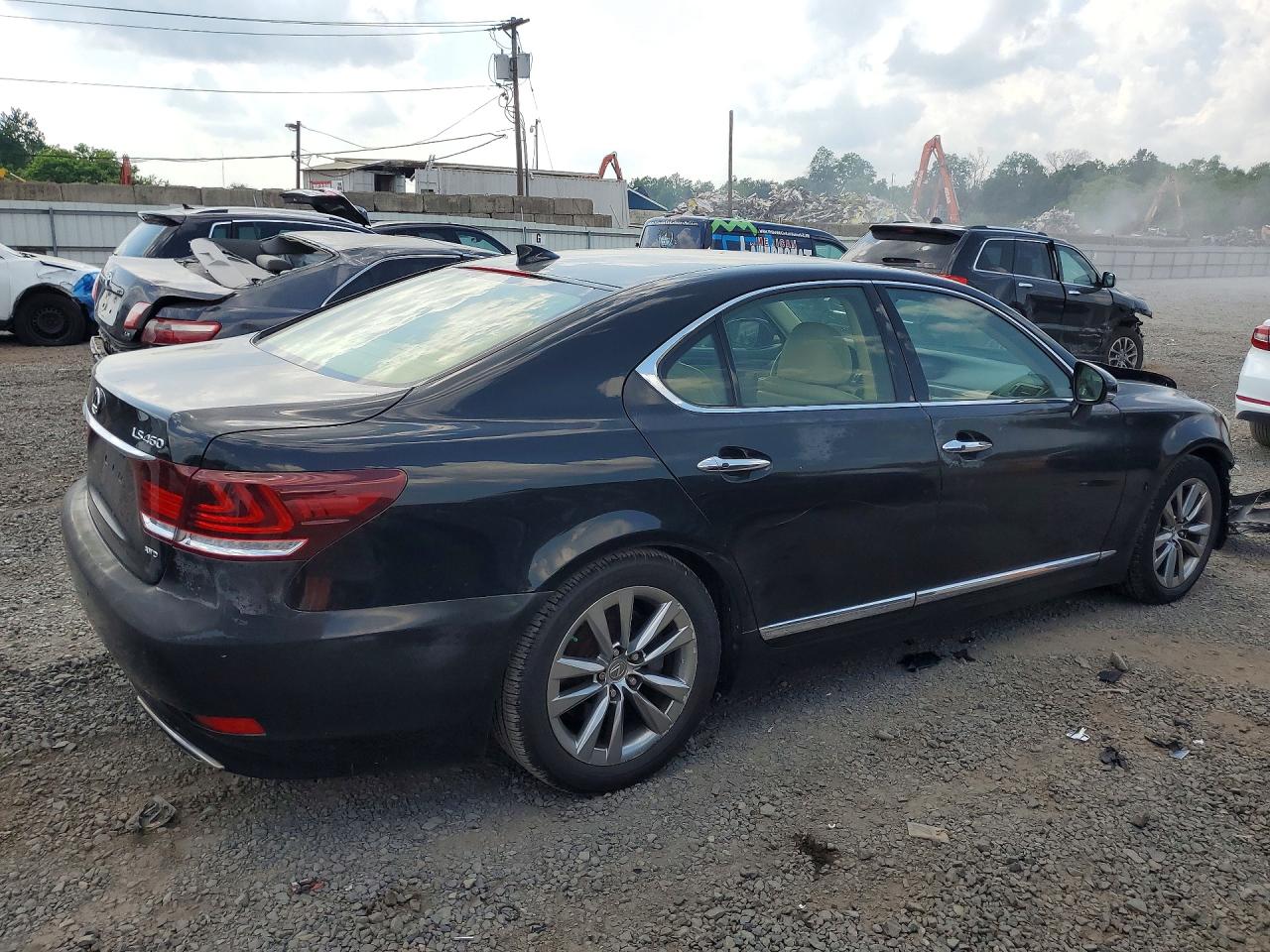 2014 Lexus Ls 460 Black vin: JTHCL5EF5E5021854