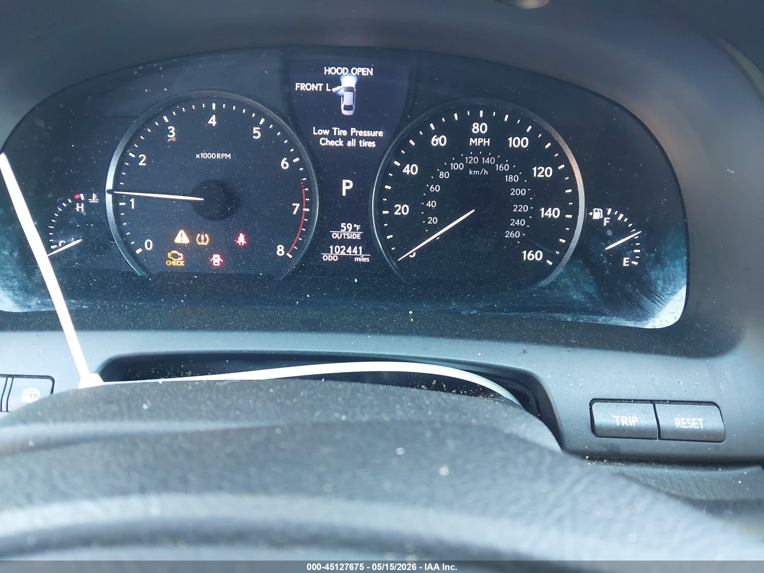 2014 Lexus Ls 460 Gray vin: JTHCL5EF5E5022809