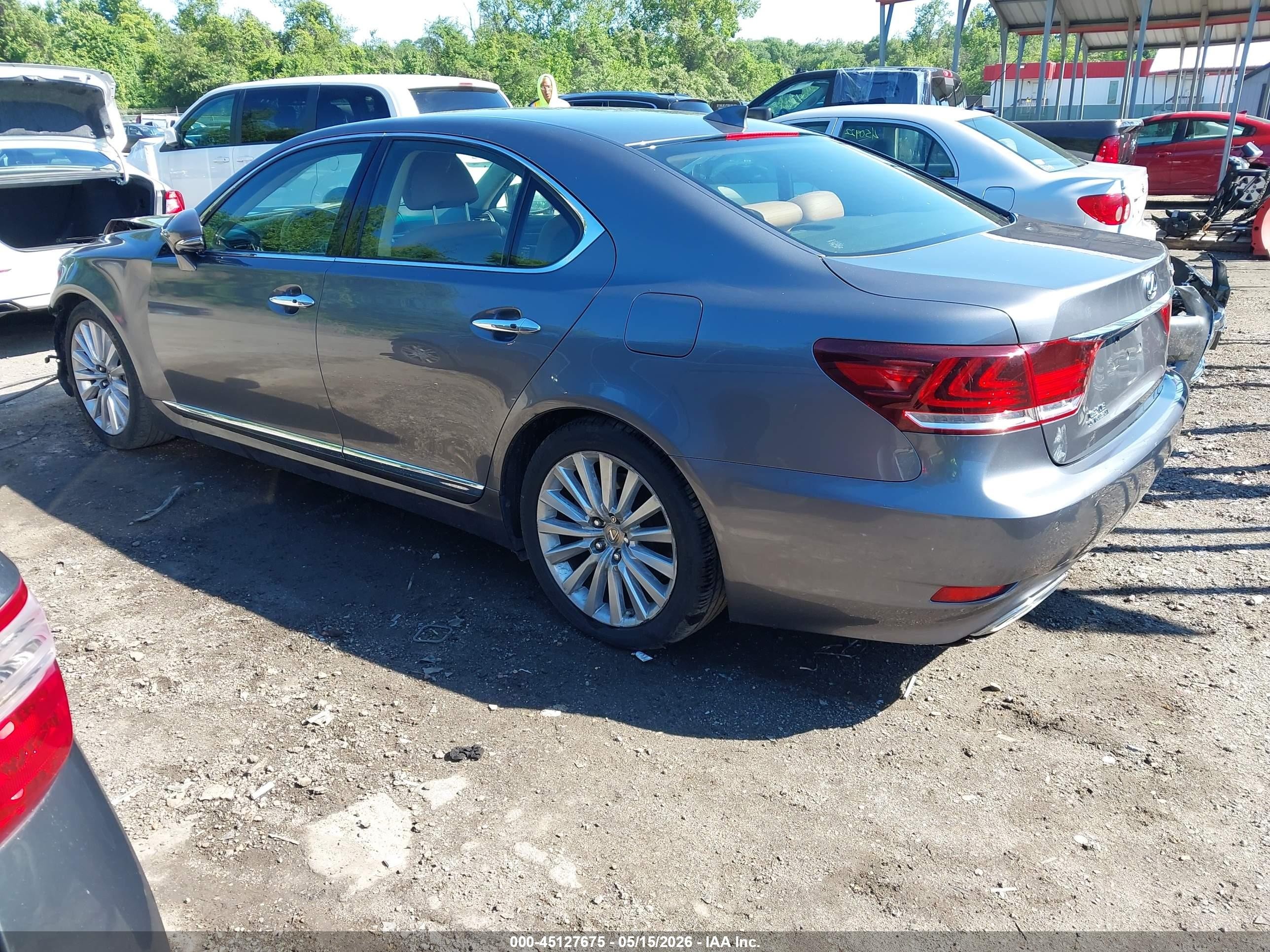 2014 Lexus Ls 460 Gray vin: JTHCL5EF5E5022809