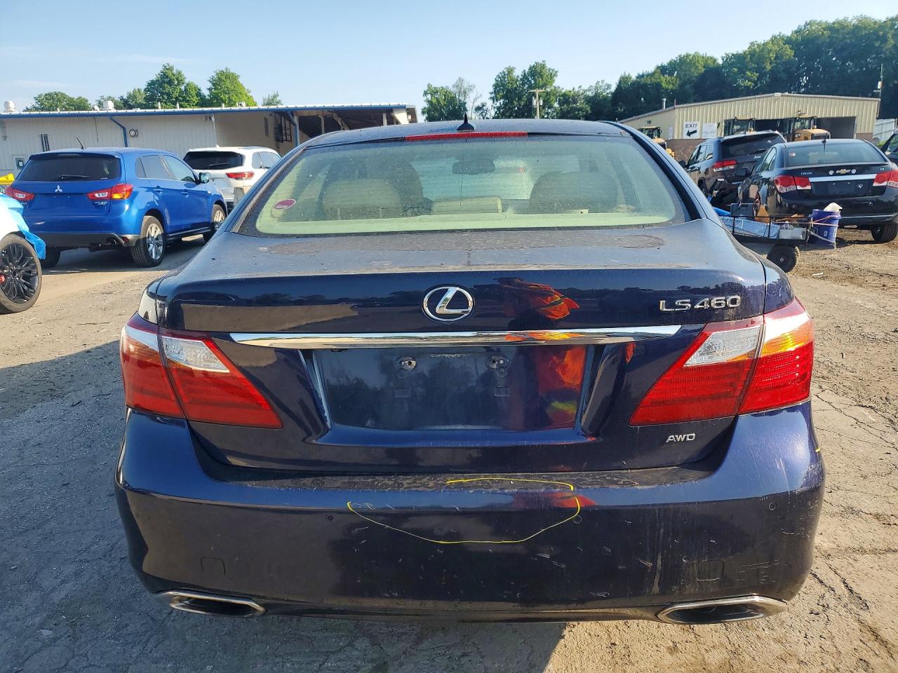 2011 Lexus Ls 460 Blue vin: JTHCL5EF6B5011930