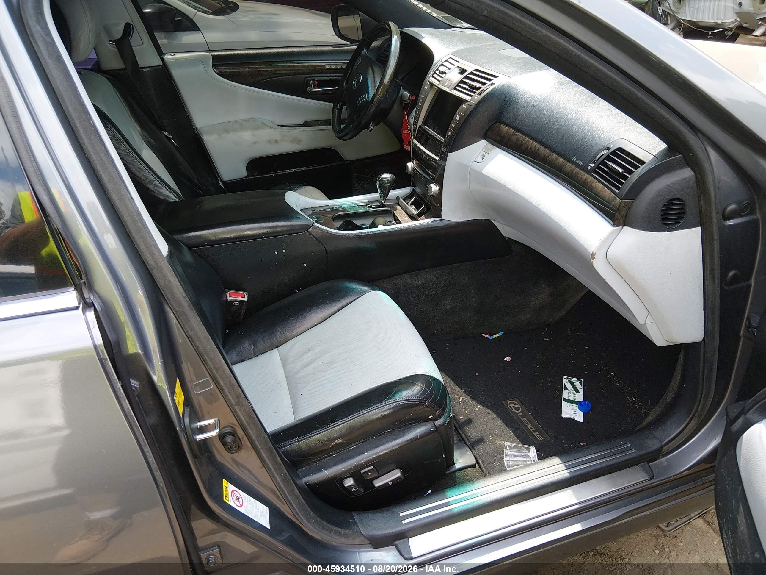 2012 Lexus Ls 460 Серый vin: JTHCL5EF6C5014554