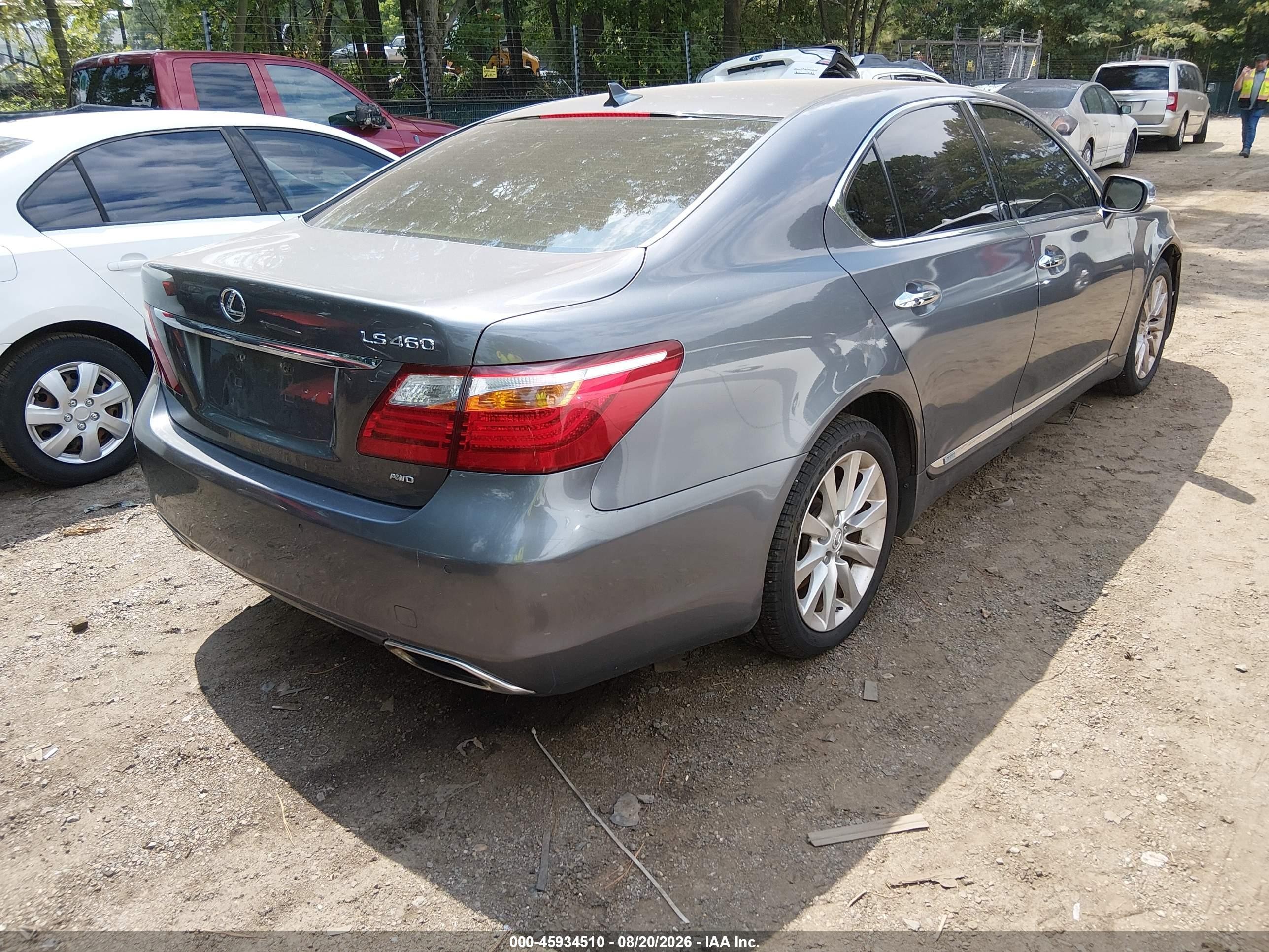 2012 Lexus Ls 460 Серый vin: JTHCL5EF6C5014554
