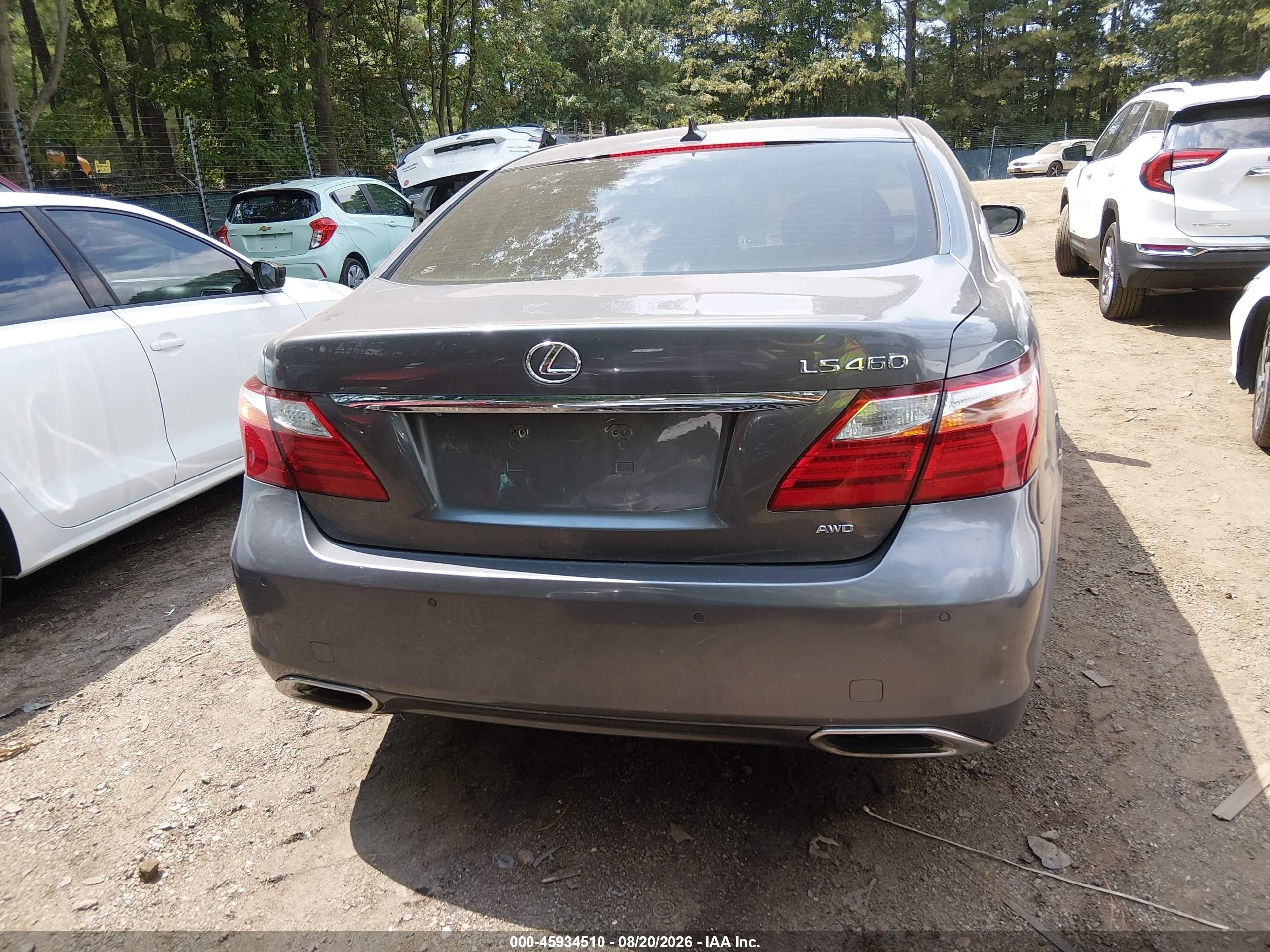 2012 Lexus Ls 460 Серый vin: JTHCL5EF6C5014554