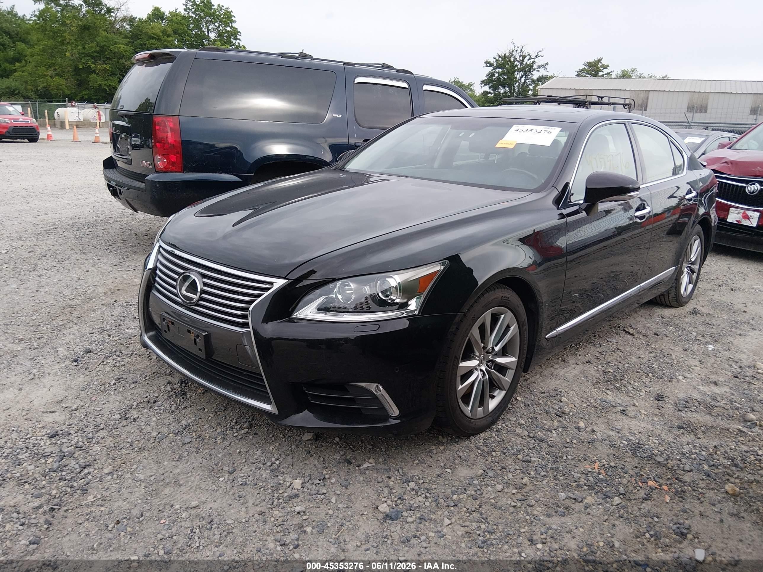 2014 Lexus Ls 460 Black vin: JTHCL5EF6E5020857