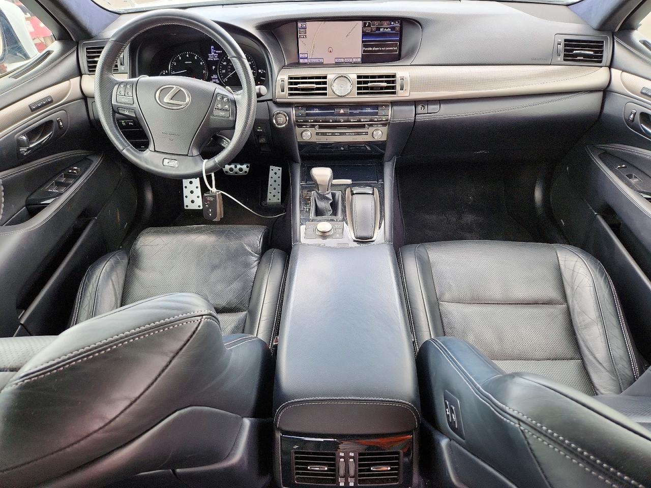 2014 Lexus Ls 460 White vin: JTHCL5EF6E5022821