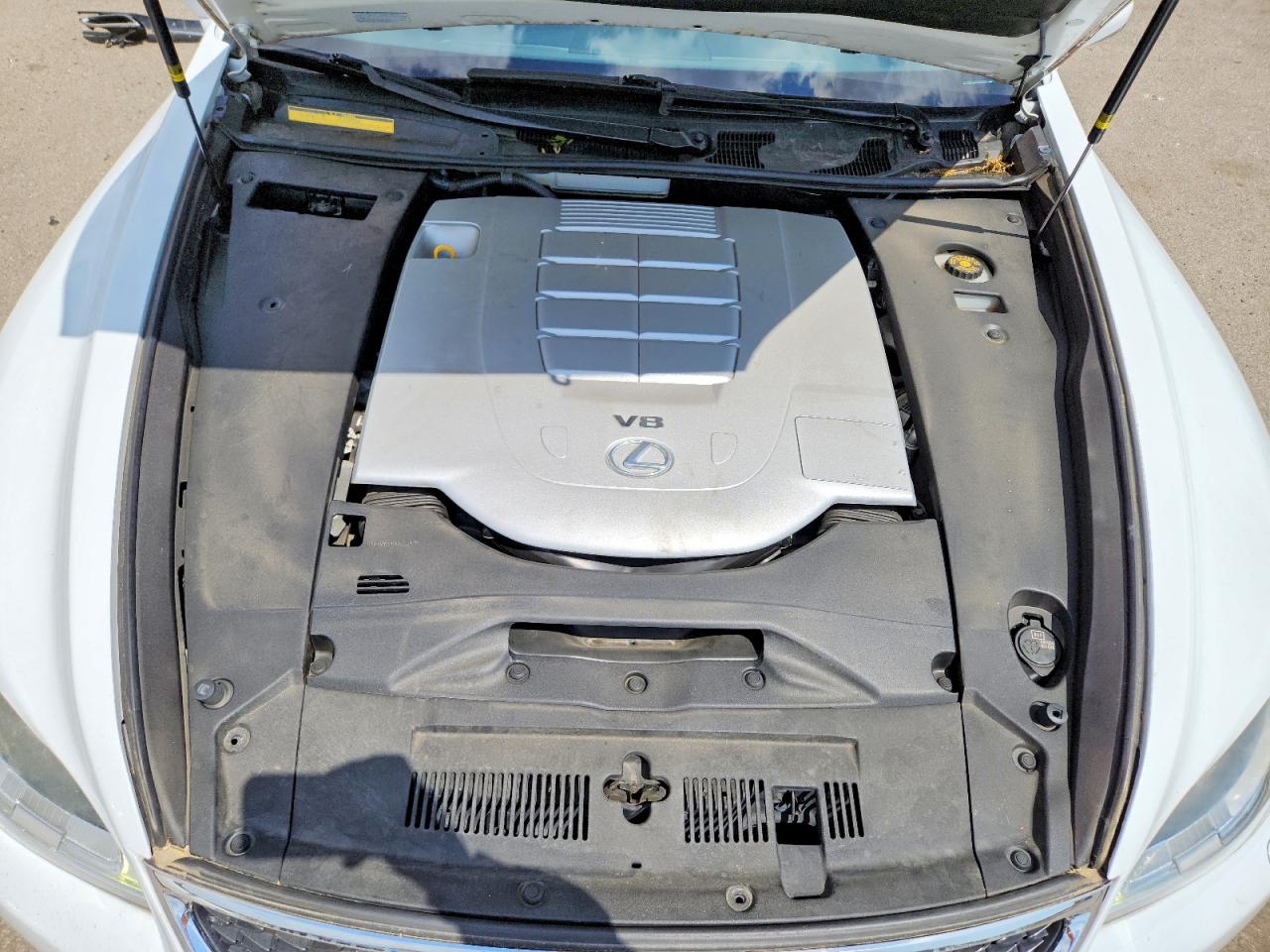 2014 Lexus Ls 460 White vin: JTHCL5EF6E5022821