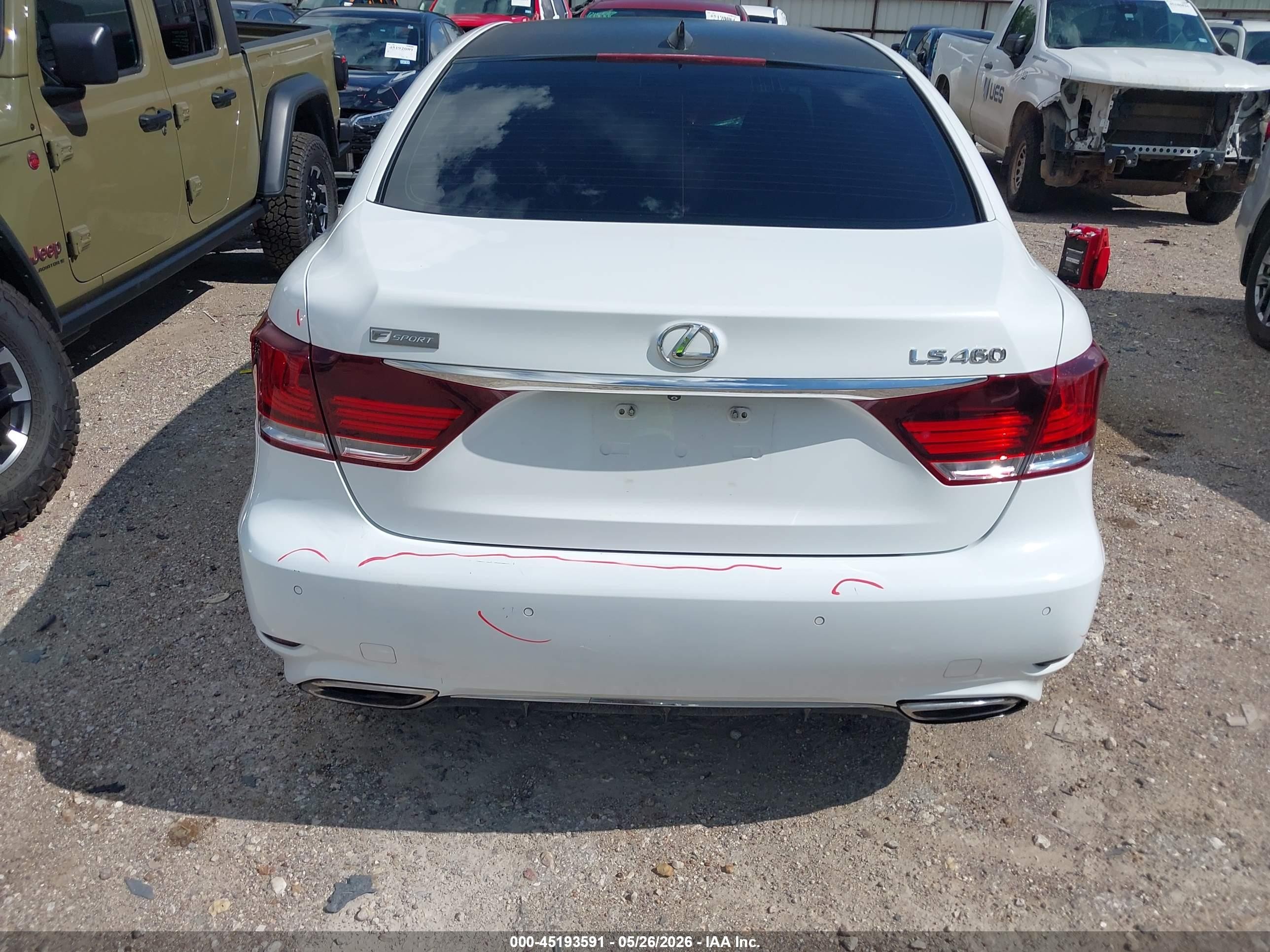2015 Lexus Ls 460 Crafted Line White vin: JTHCL5EF6F5024019