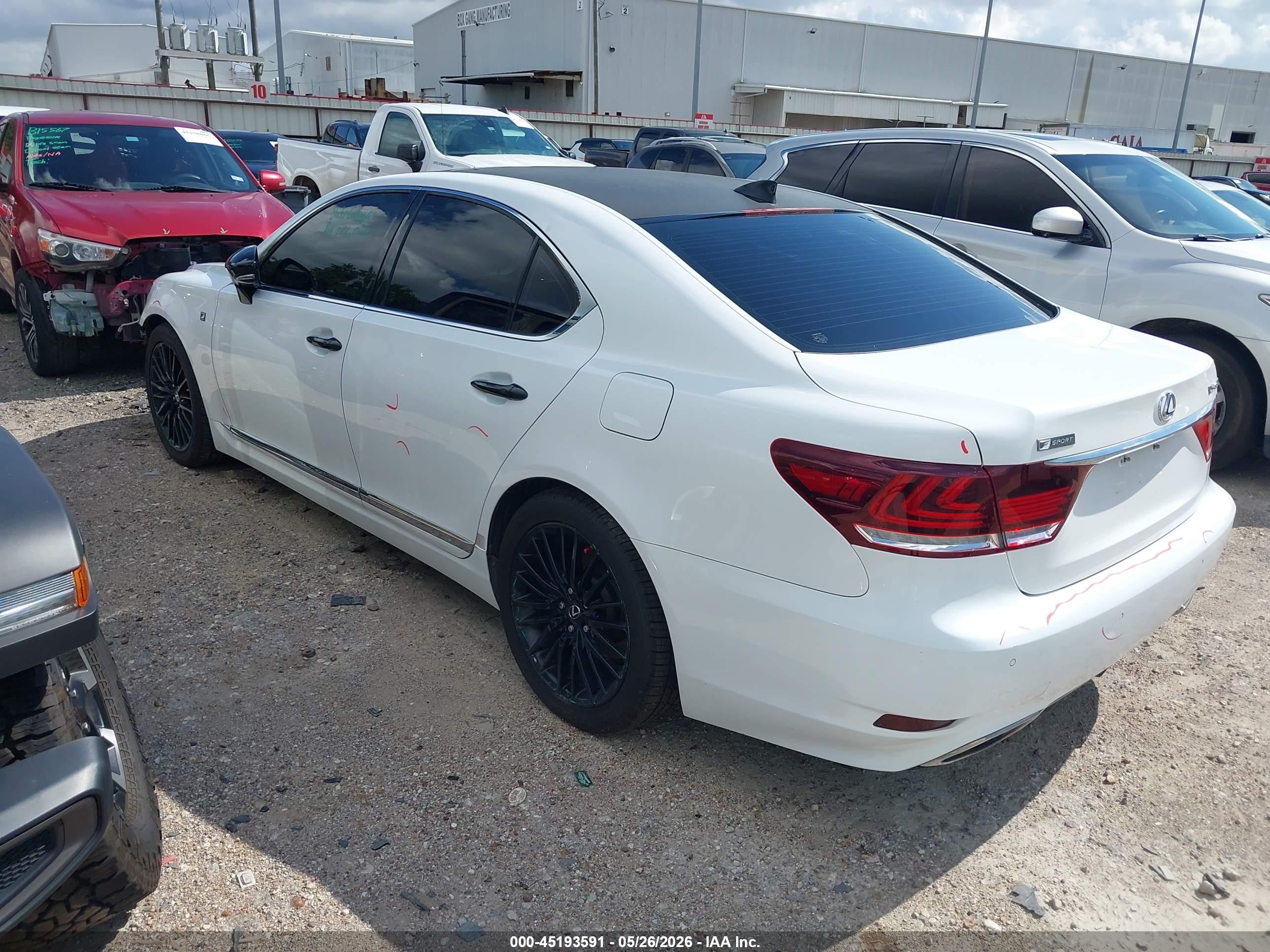 2015 Lexus Ls 460 Crafted Line White vin: JTHCL5EF6F5024019
