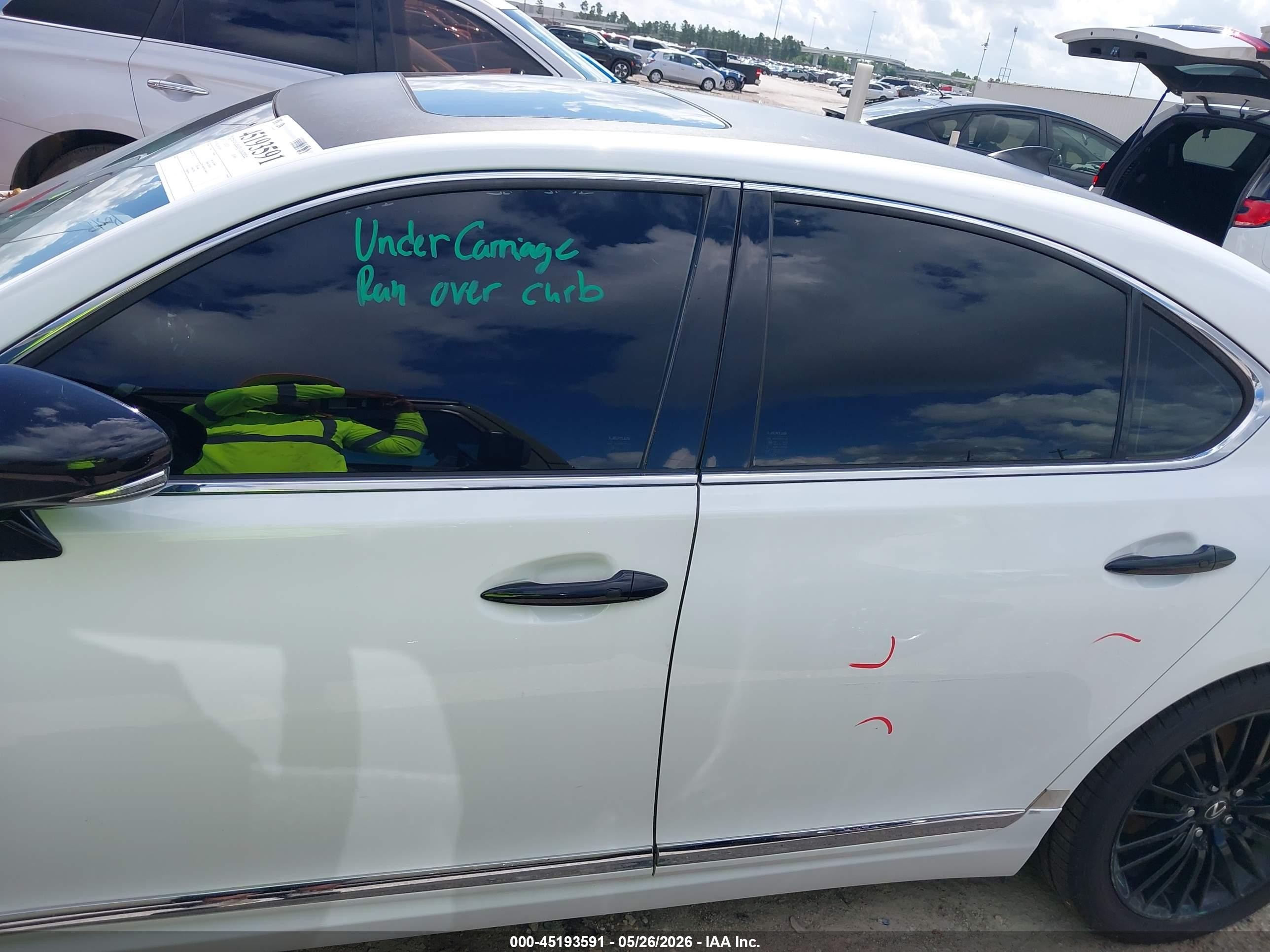 2015 Lexus Ls 460 Crafted Line White vin: JTHCL5EF6F5024019