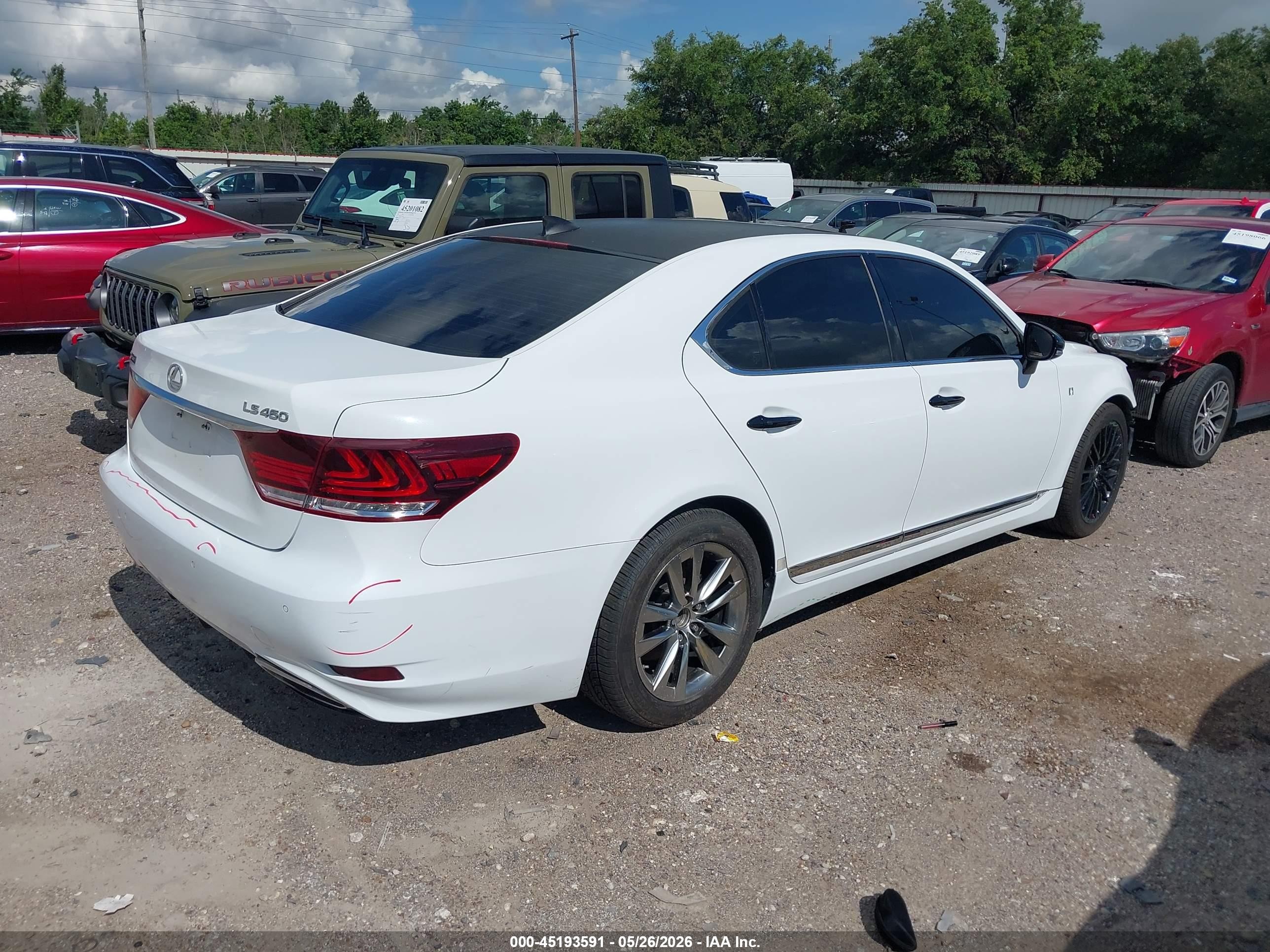 2015 Lexus Ls 460 Crafted Line White vin: JTHCL5EF6F5024019