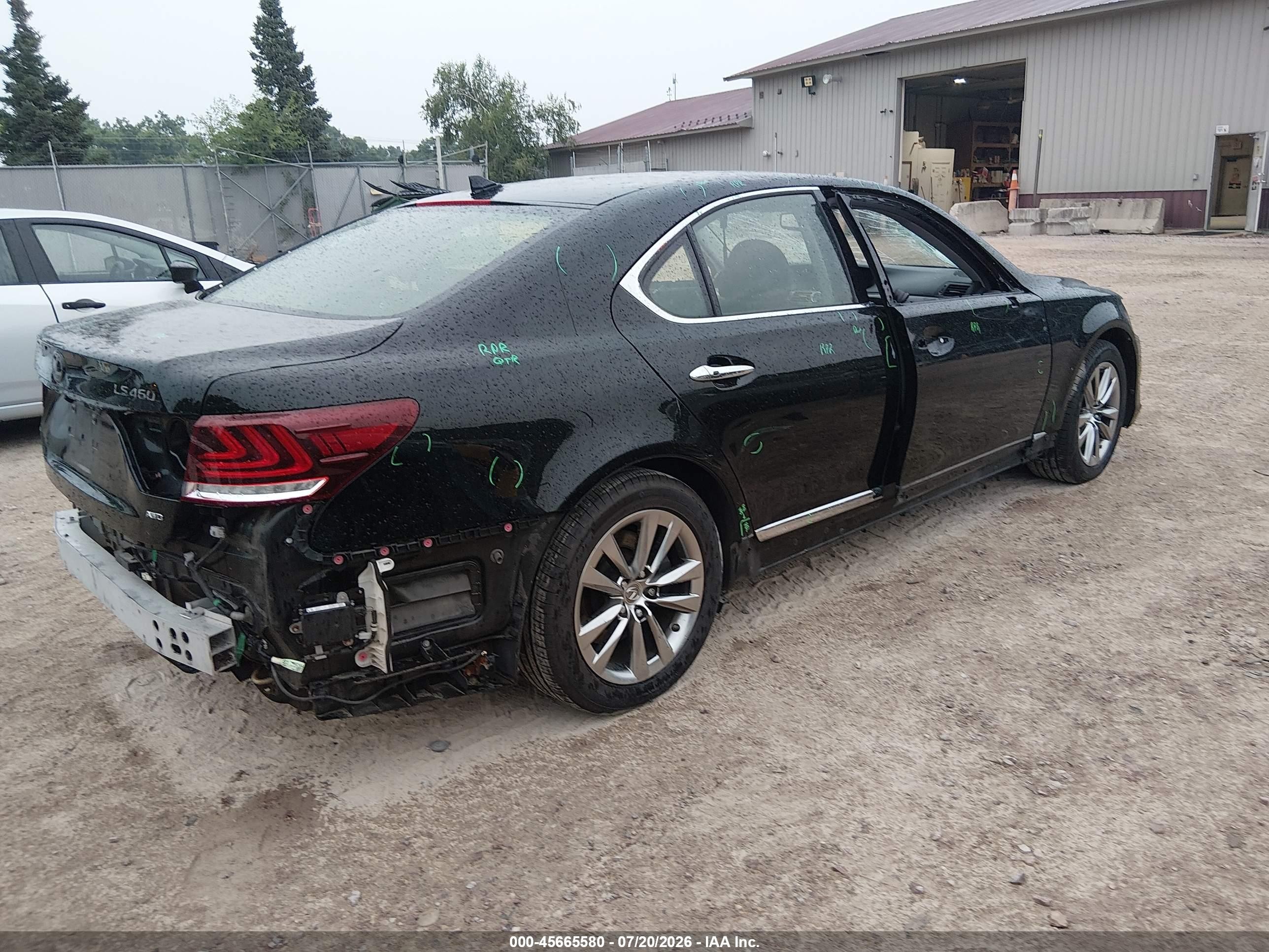 2015 Lexus Ls 460   Black vin: JTHCL5EF6F5024098