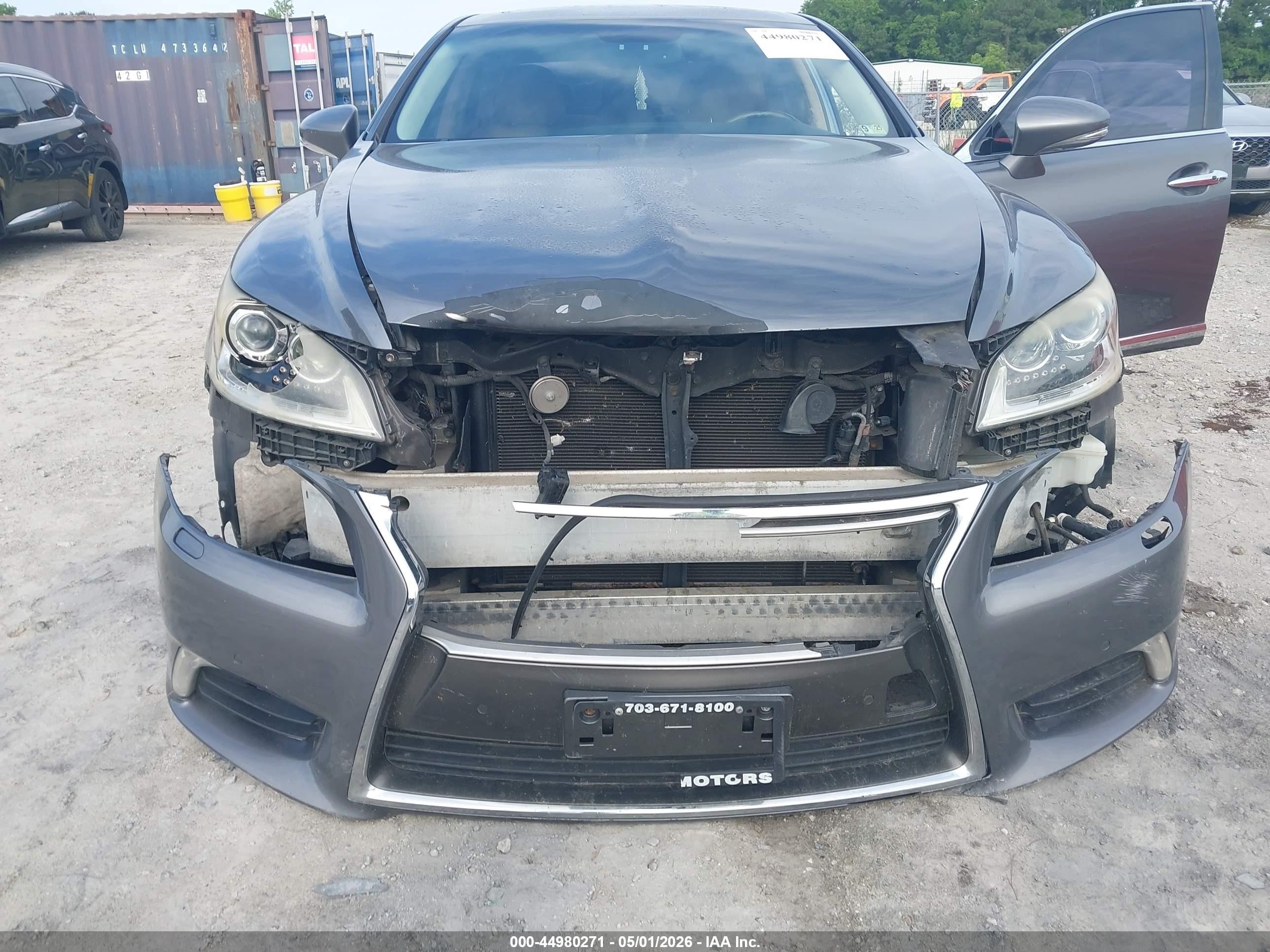 2013 Lexus Ls 460   Gray vin: JTHCL5EF7D5016170