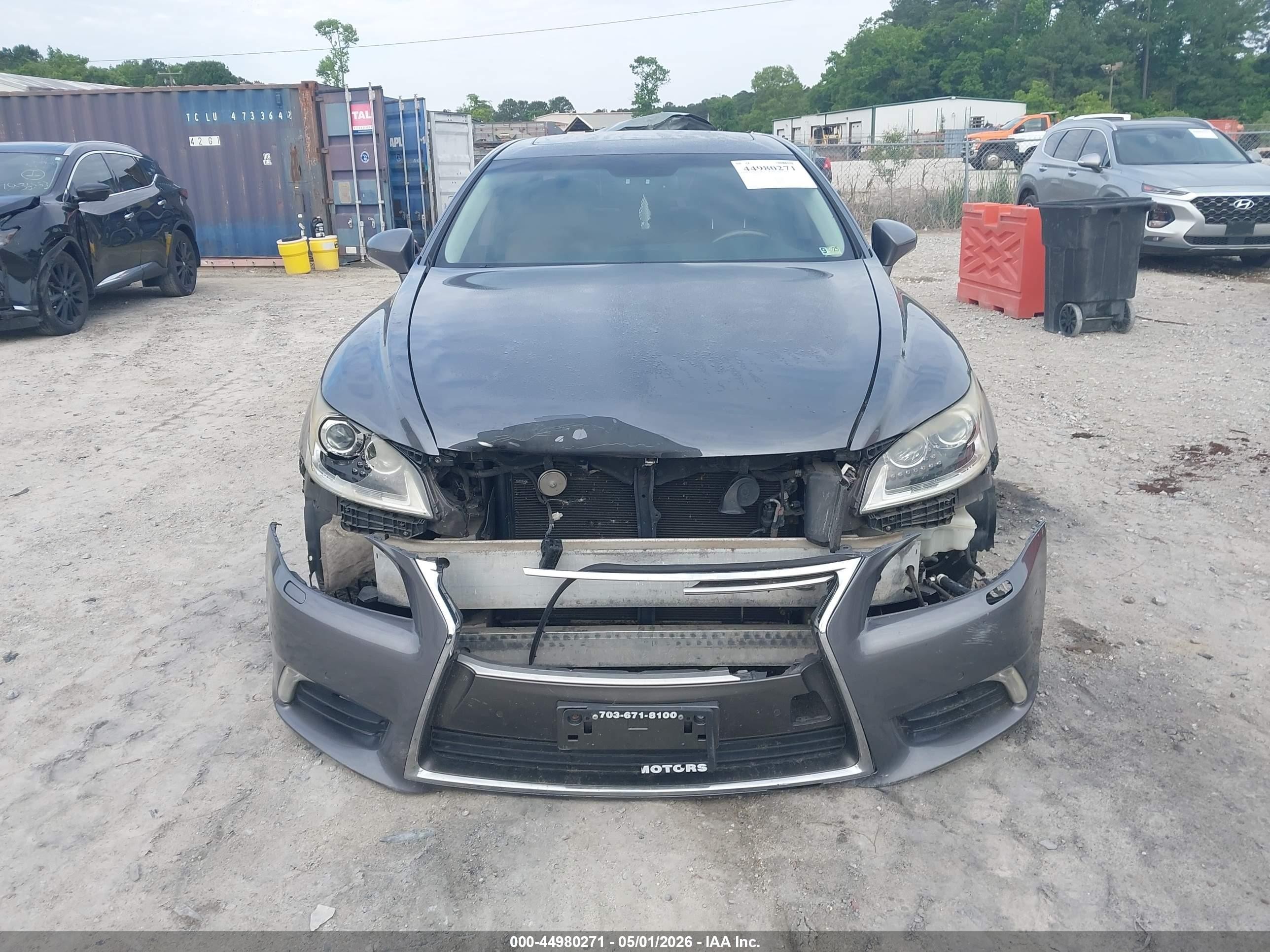 2013 Lexus Ls 460   Gray vin: JTHCL5EF7D5016170