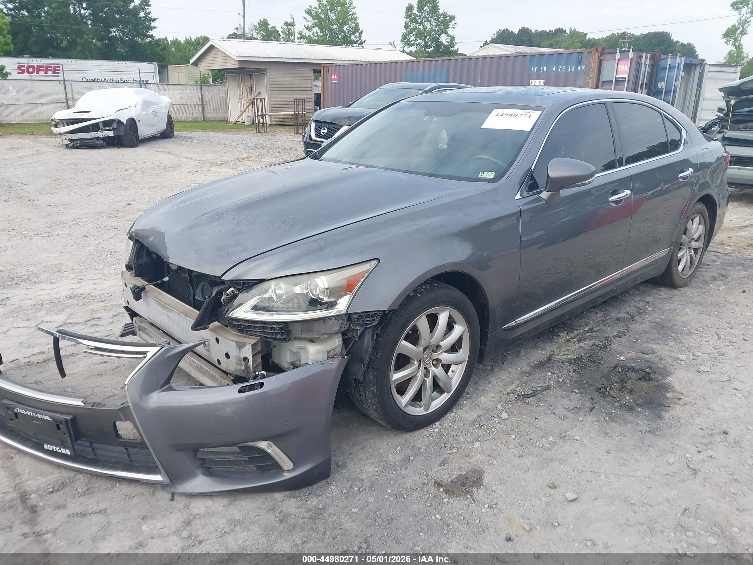 2013 Lexus Ls 460   Gray vin: JTHCL5EF7D5016170
