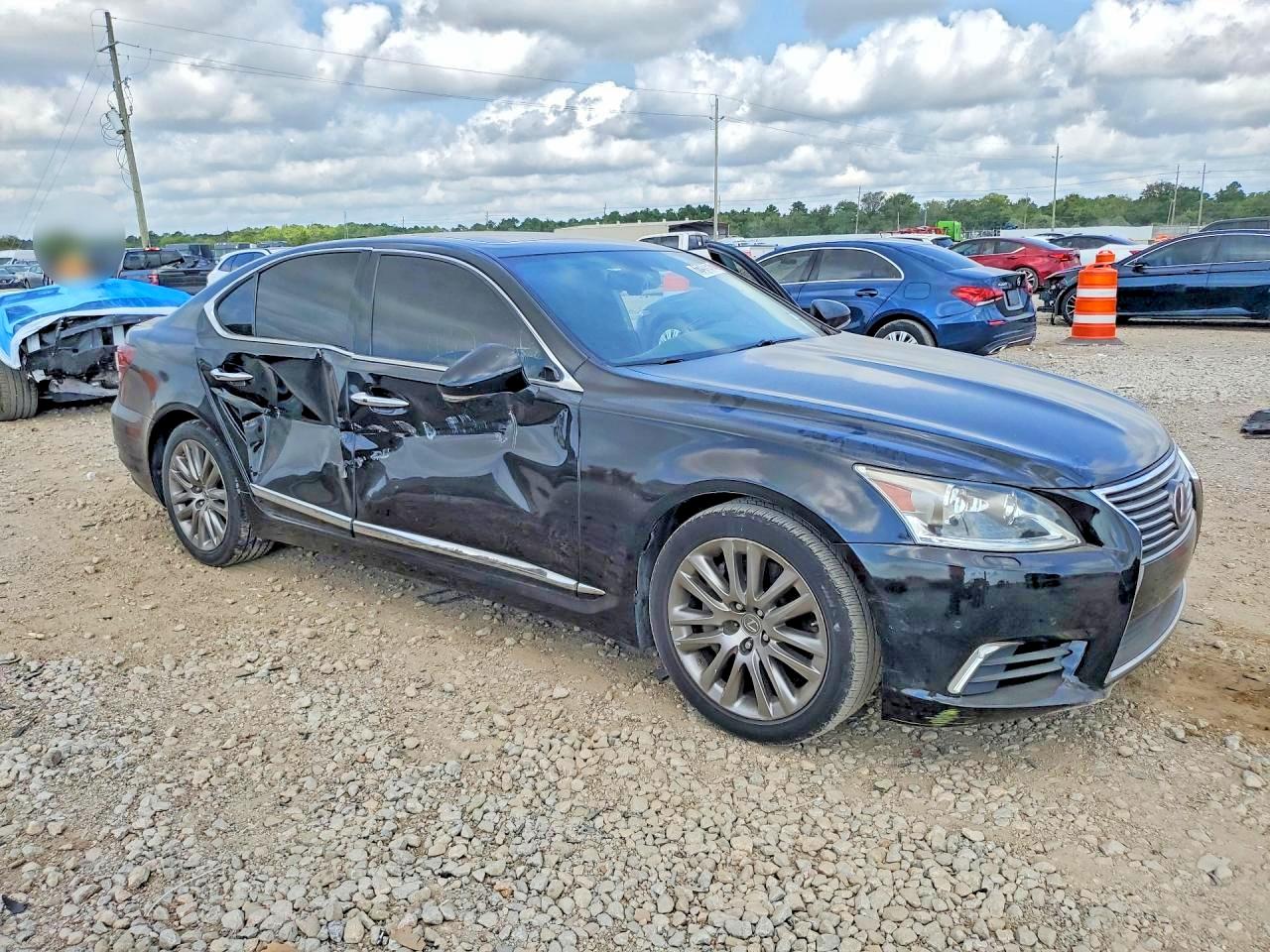 2013 Lexus Ls 460 Black vin: JTHCL5EF7D5016461