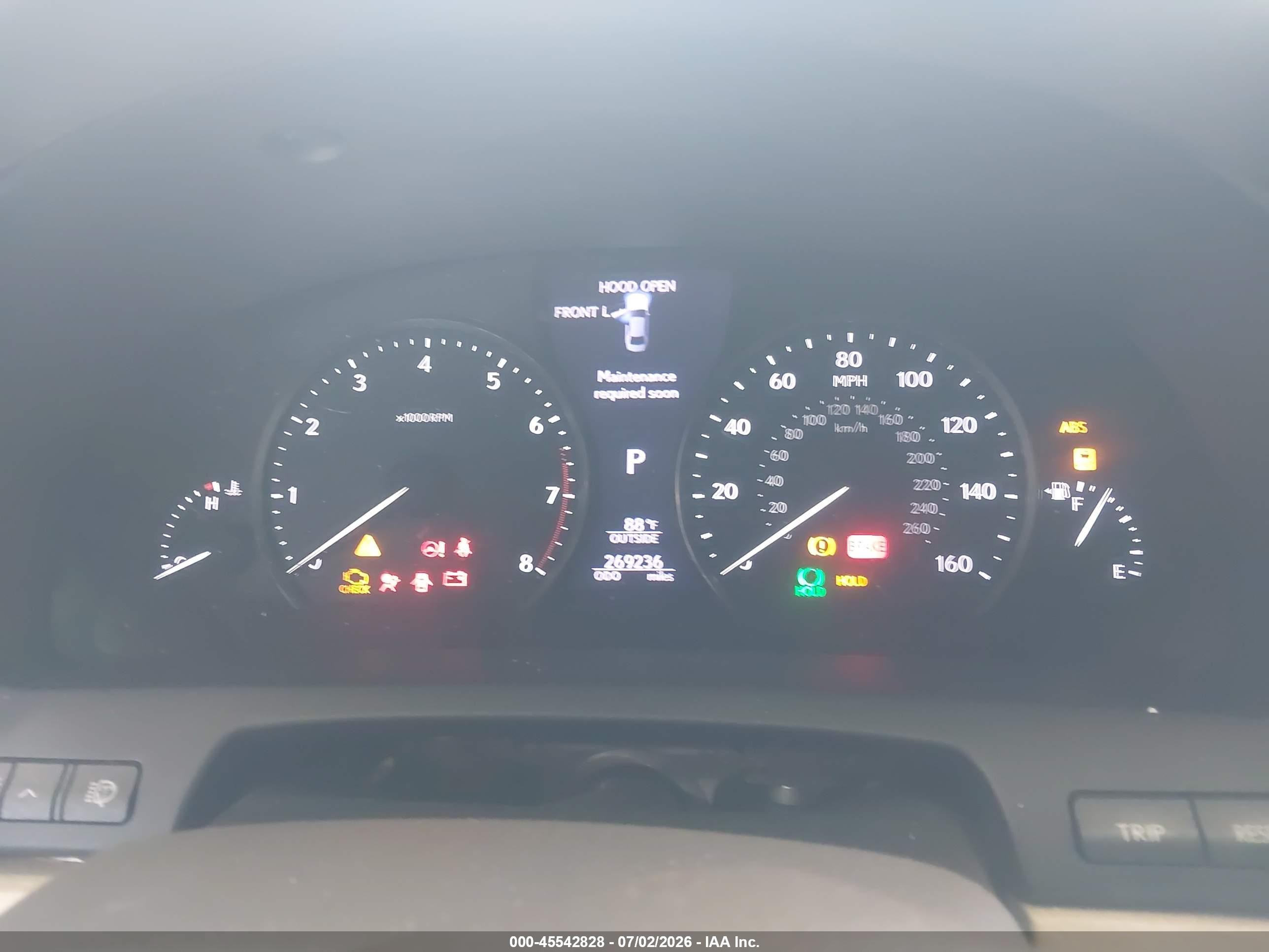 2013 Lexus Ls 460   Синий vin: JTHCL5EF7D5017514
