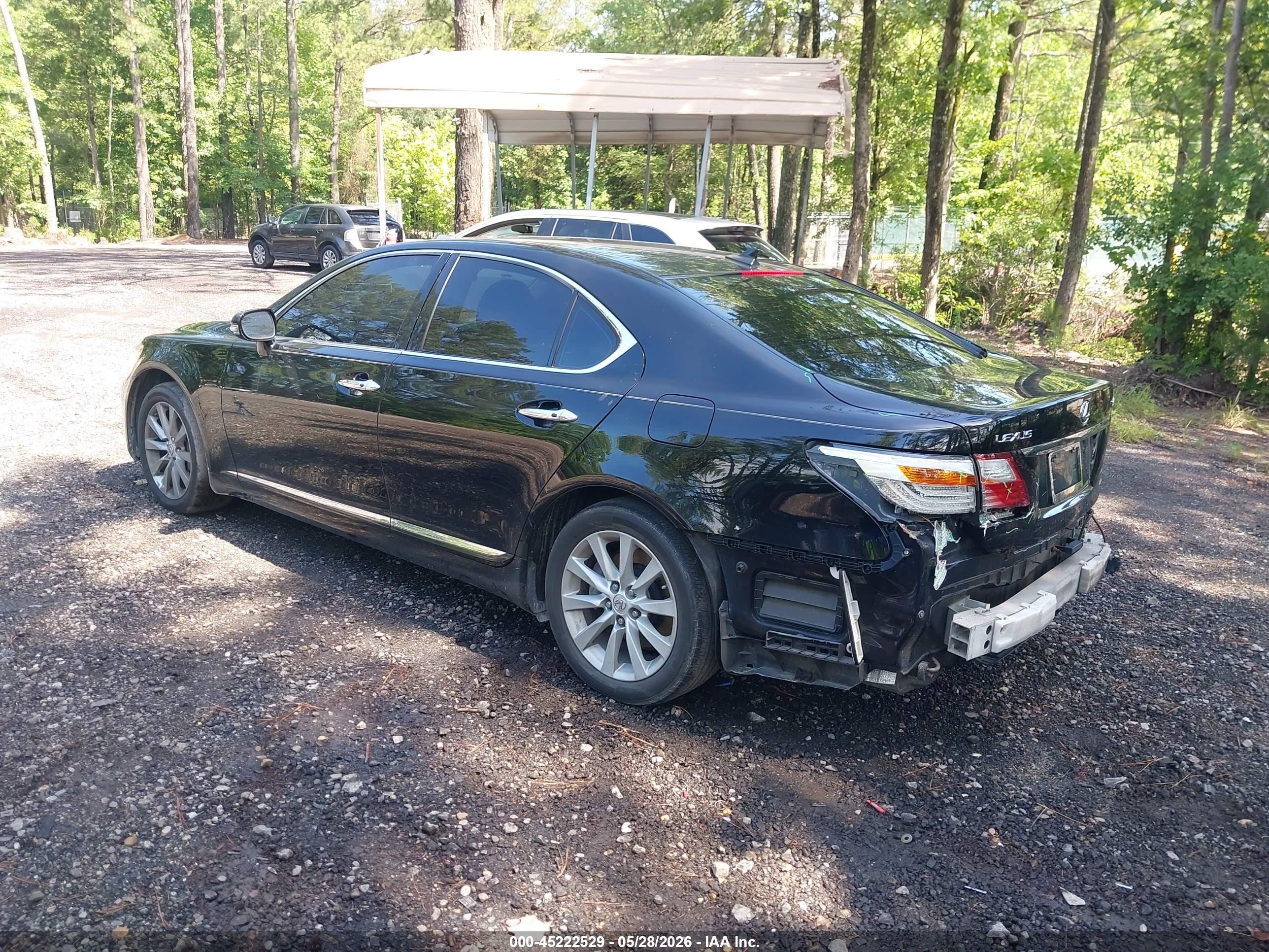 2010 Lexus Ls 460   Black vin: JTHCL5EF8A5008400