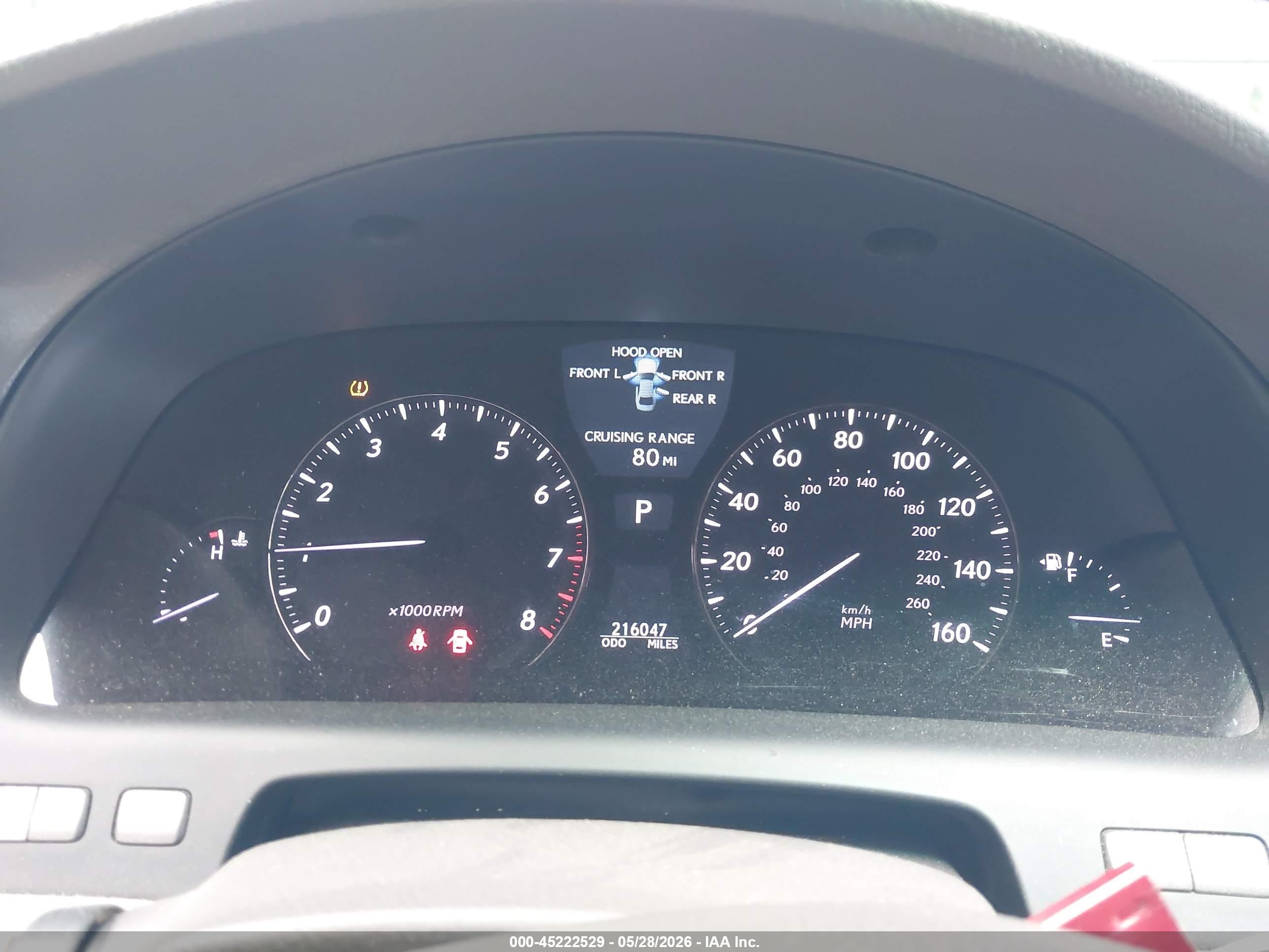 2010 Lexus Ls 460   Black vin: JTHCL5EF8A5008400