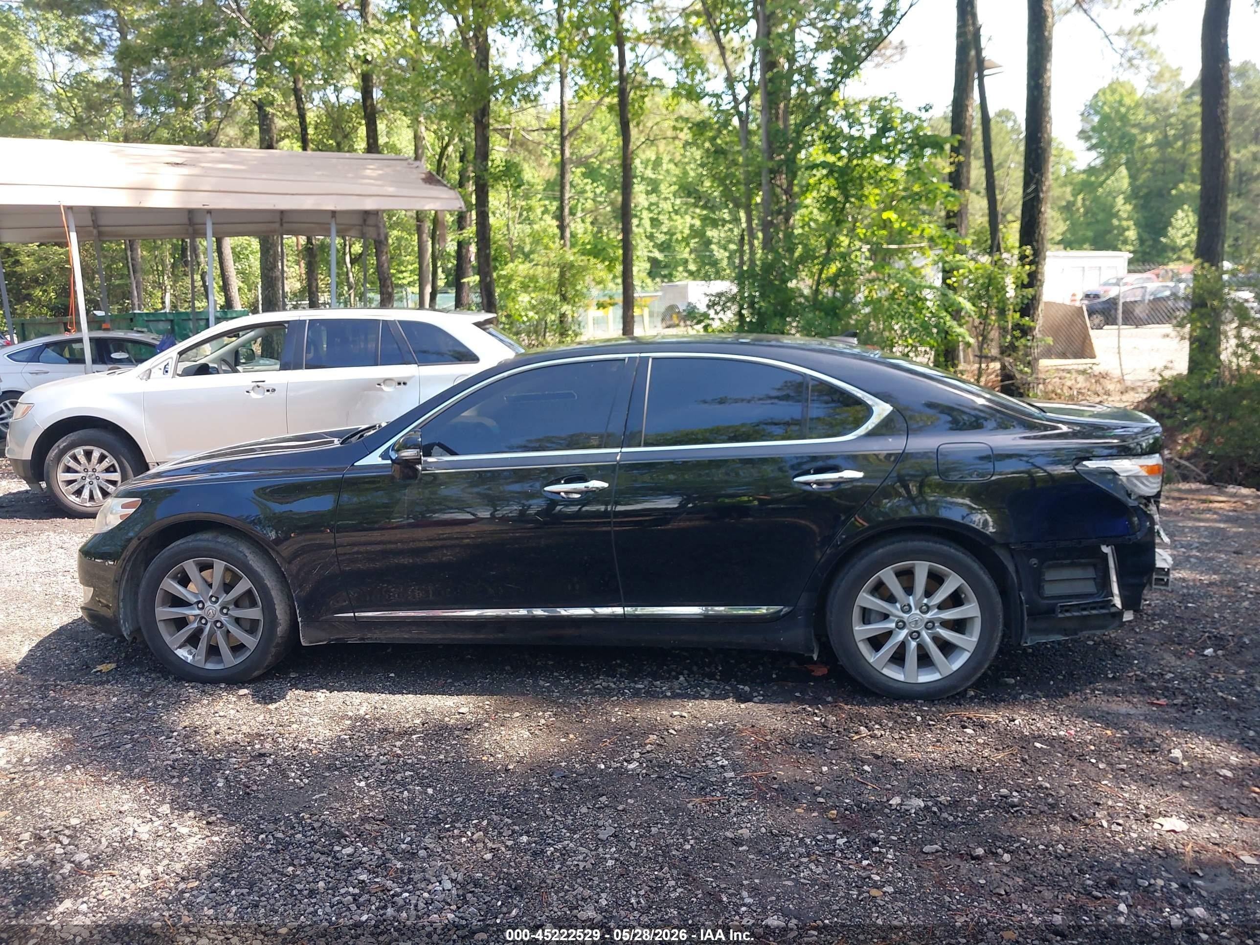 2010 Lexus Ls 460   Black vin: JTHCL5EF8A5008400