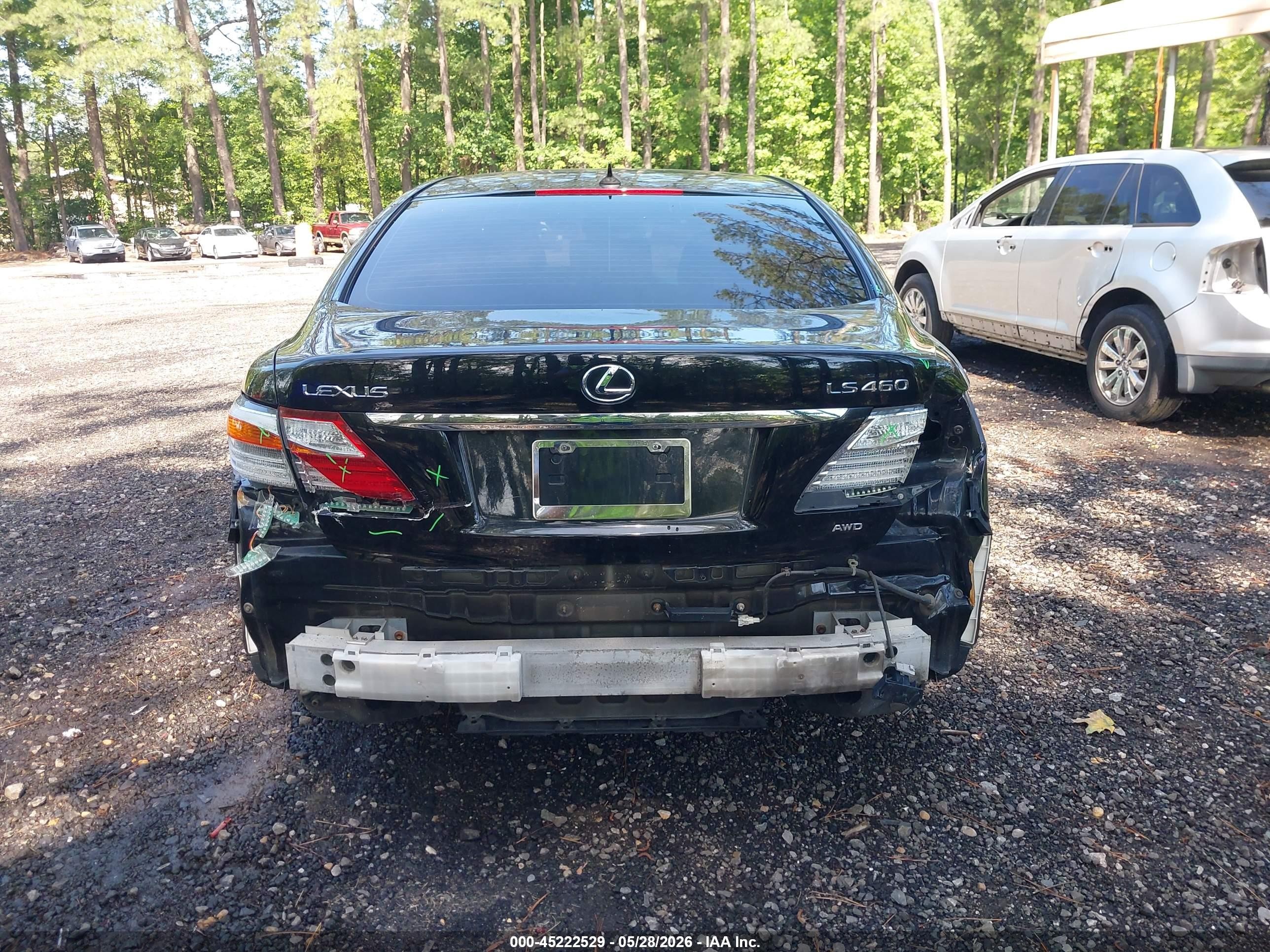 2010 Lexus Ls 460   Black vin: JTHCL5EF8A5008400