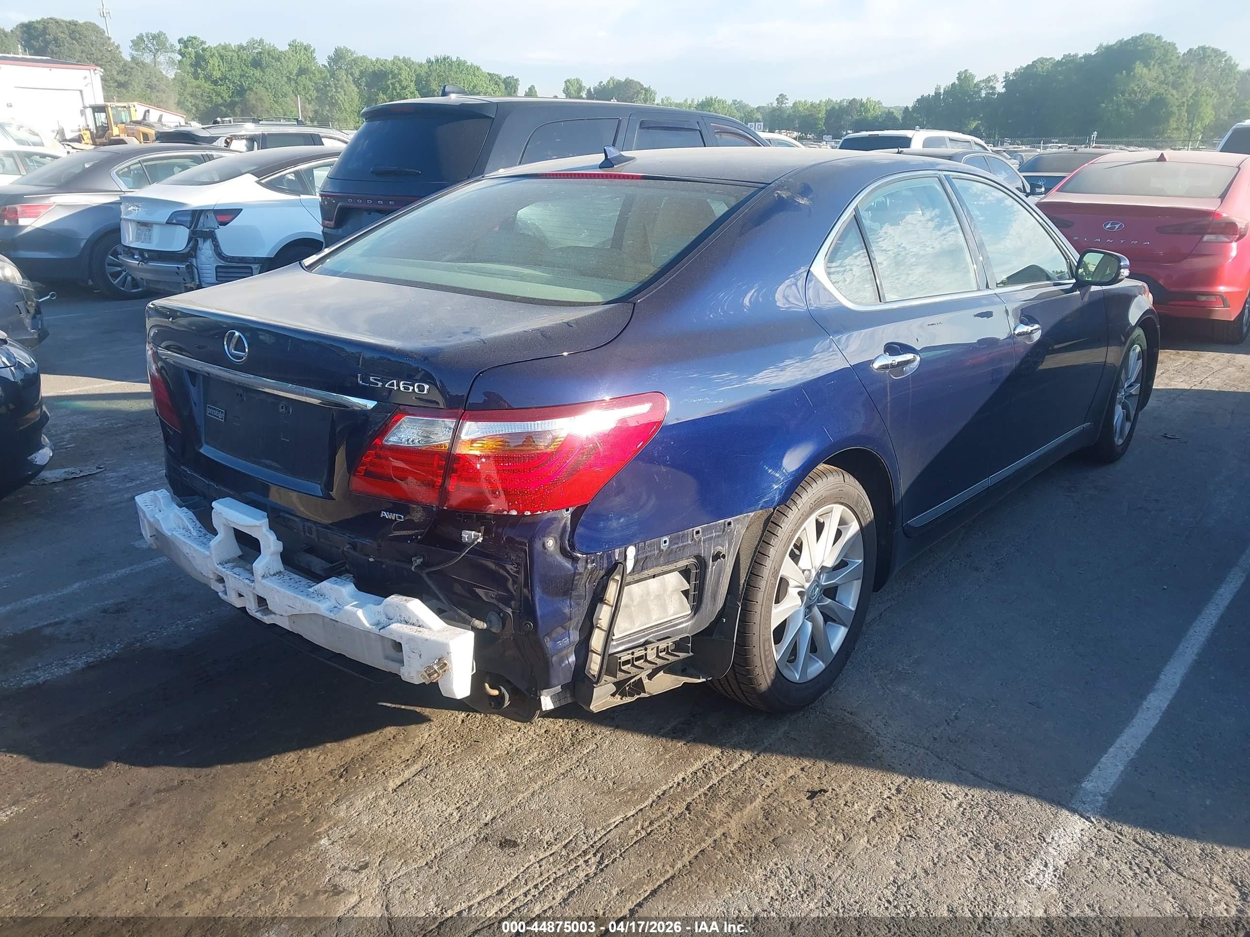 2011 Lexus Ls 460   Синий vin: JTHCL5EF8B5009595