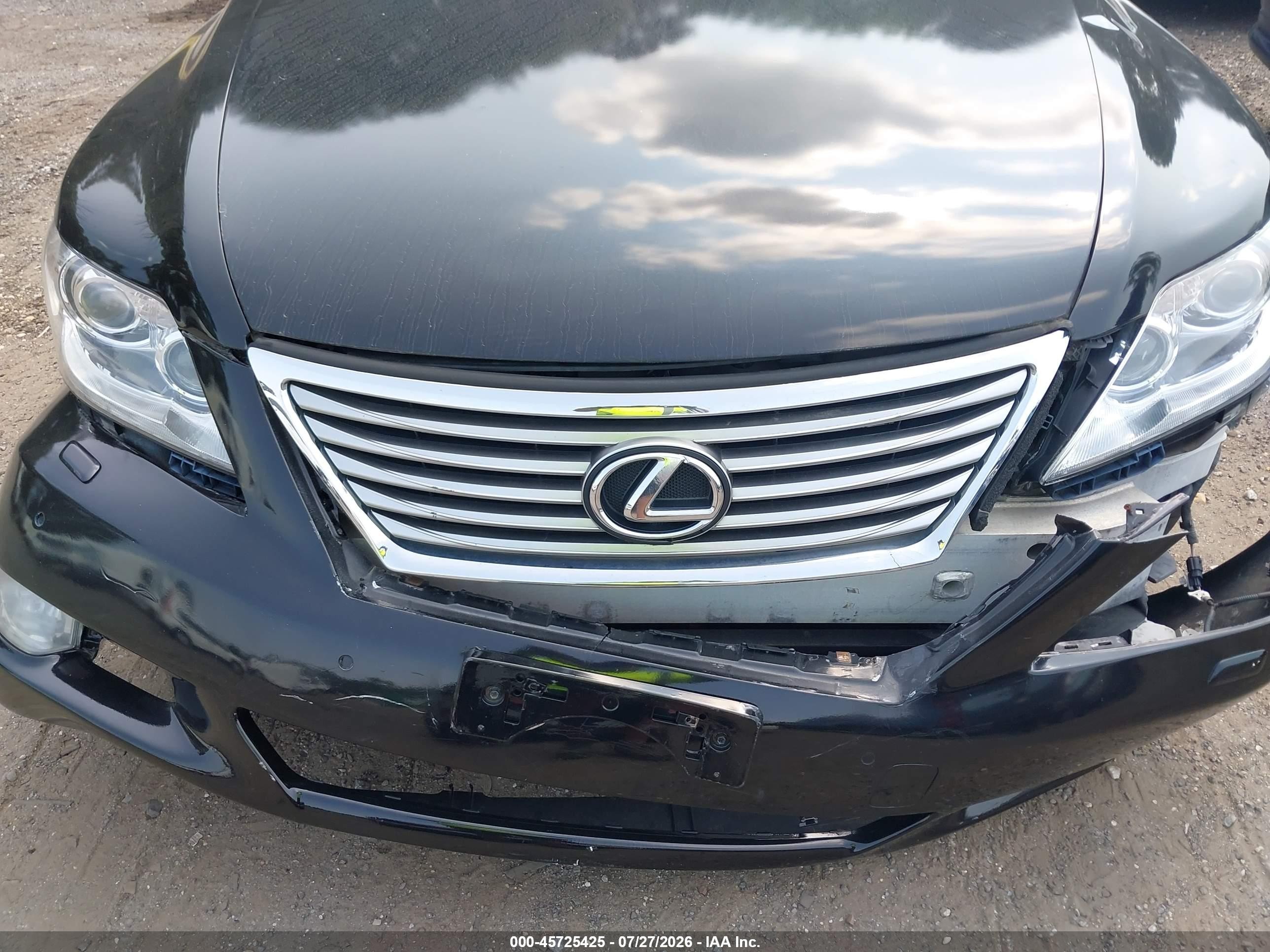 2012 Lexus Ls 460   Черный vin: JTHCL5EF8C5013566