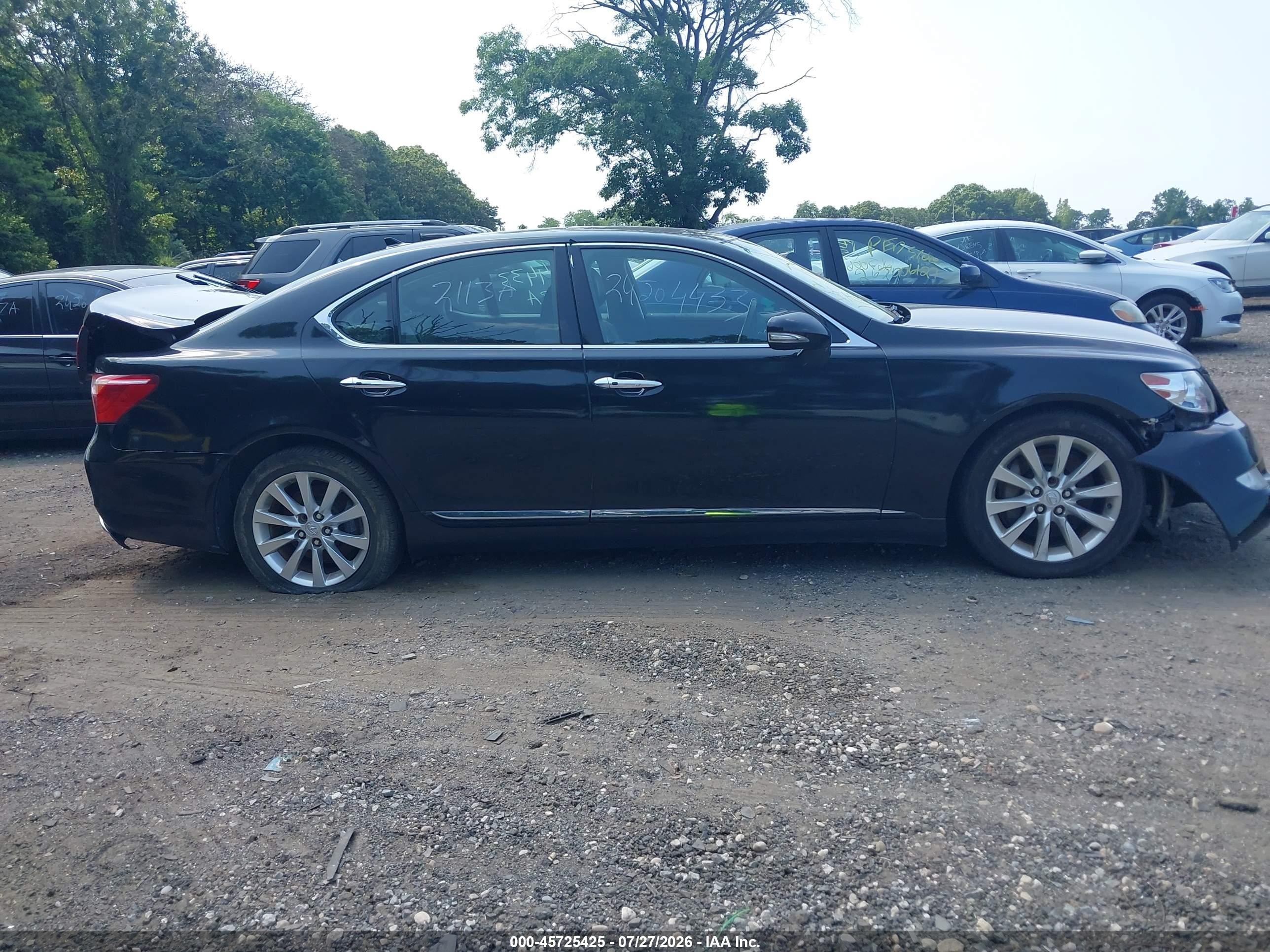2012 Lexus Ls 460   Черный vin: JTHCL5EF8C5013566