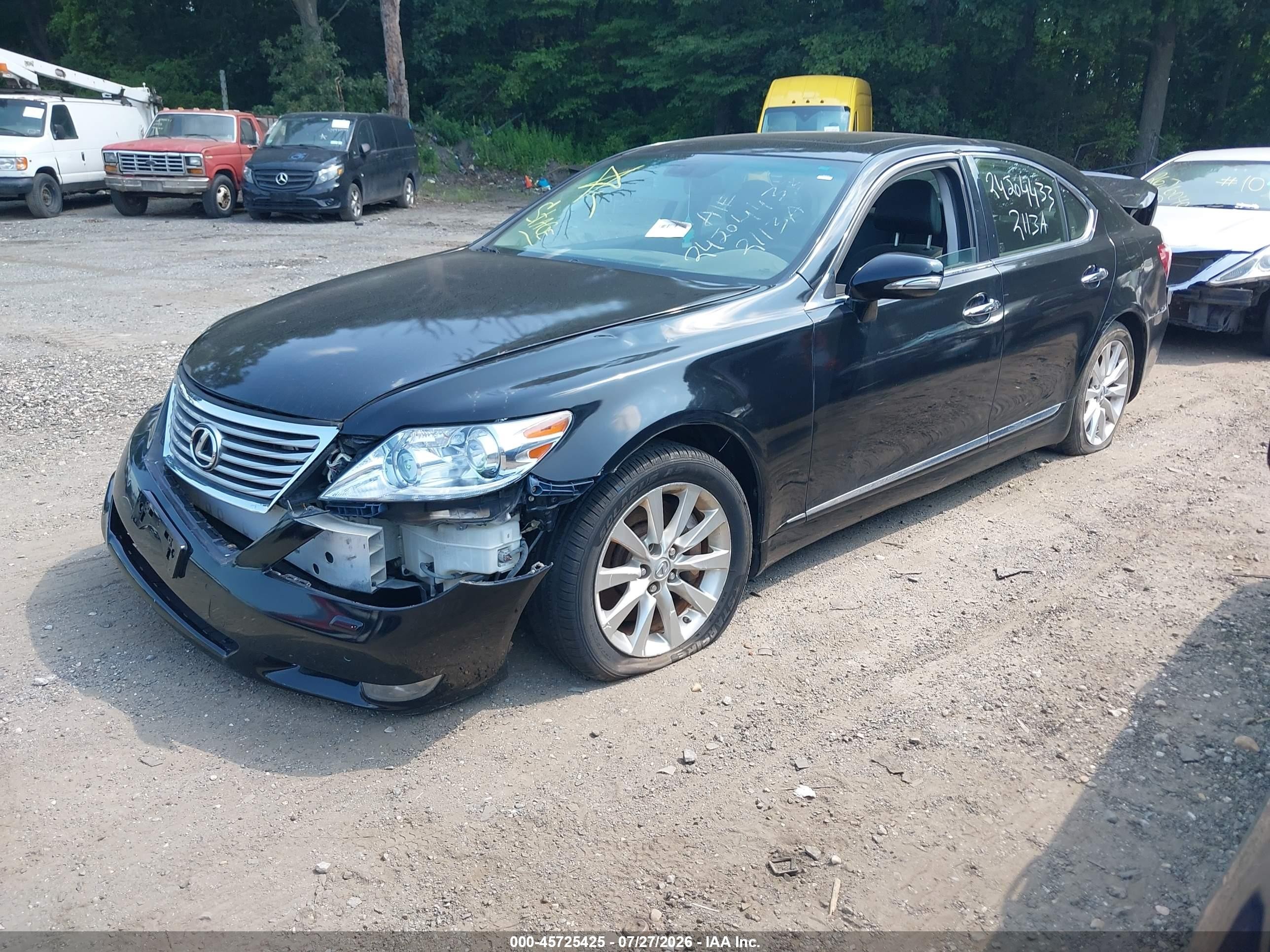 2012 Lexus Ls 460   Черный vin: JTHCL5EF8C5013566