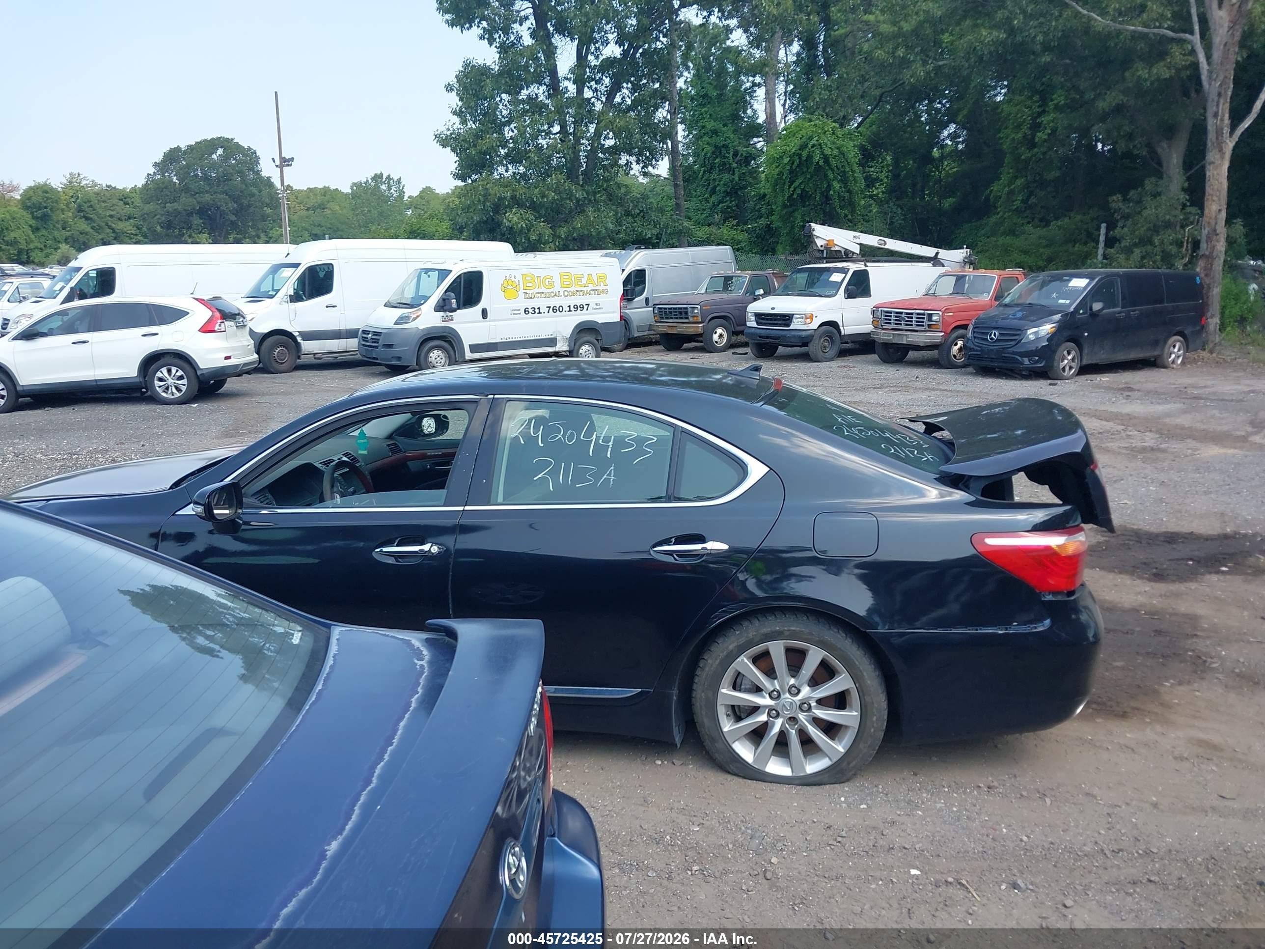 2012 Lexus Ls 460   Черный vin: JTHCL5EF8C5013566