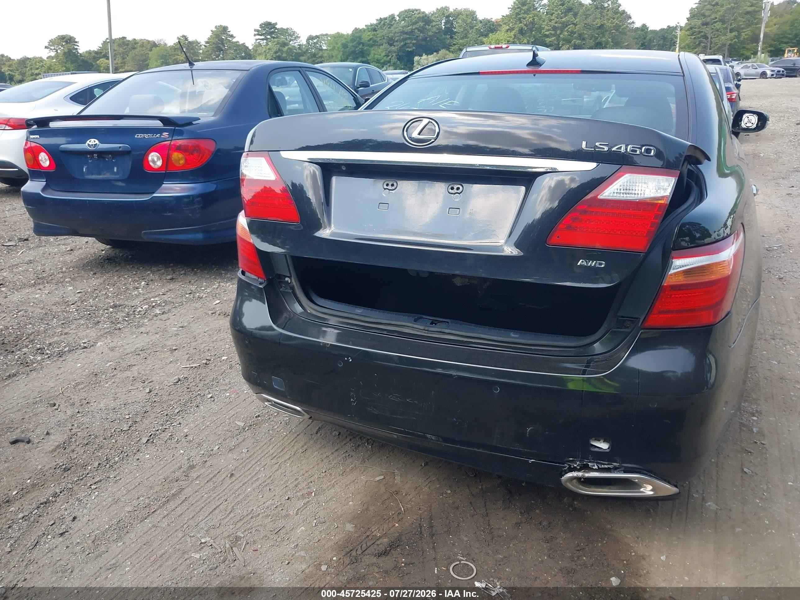 2012 Lexus Ls 460   Черный vin: JTHCL5EF8C5013566