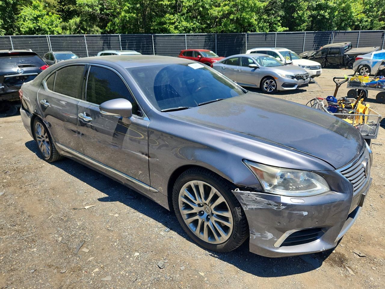 2013 Lexus Ls 460 Серый vin: JTHCL5EF8D5016176