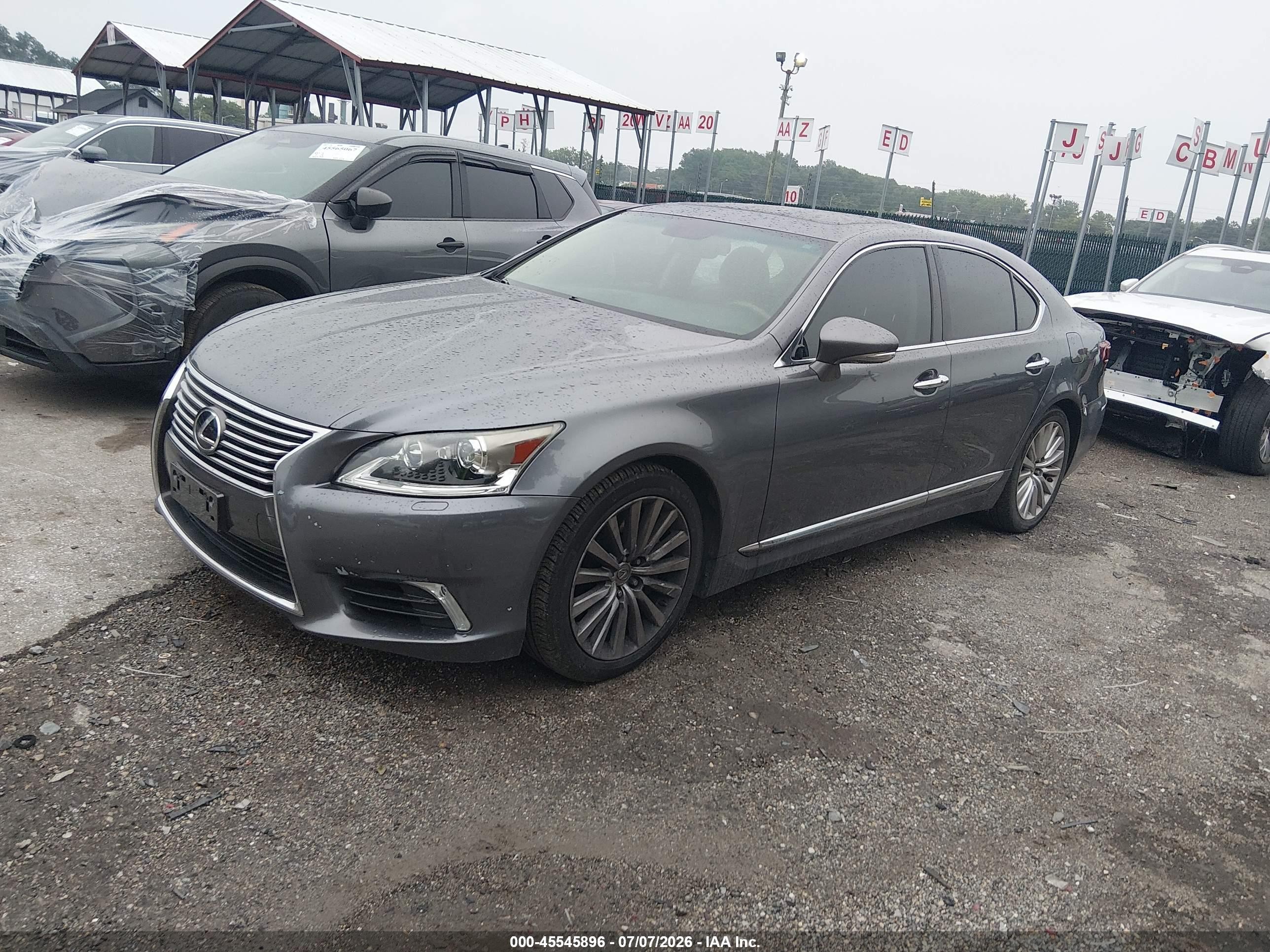 2013 Lexus Ls 460 Gray vin: JTHCL5EF8D5017537