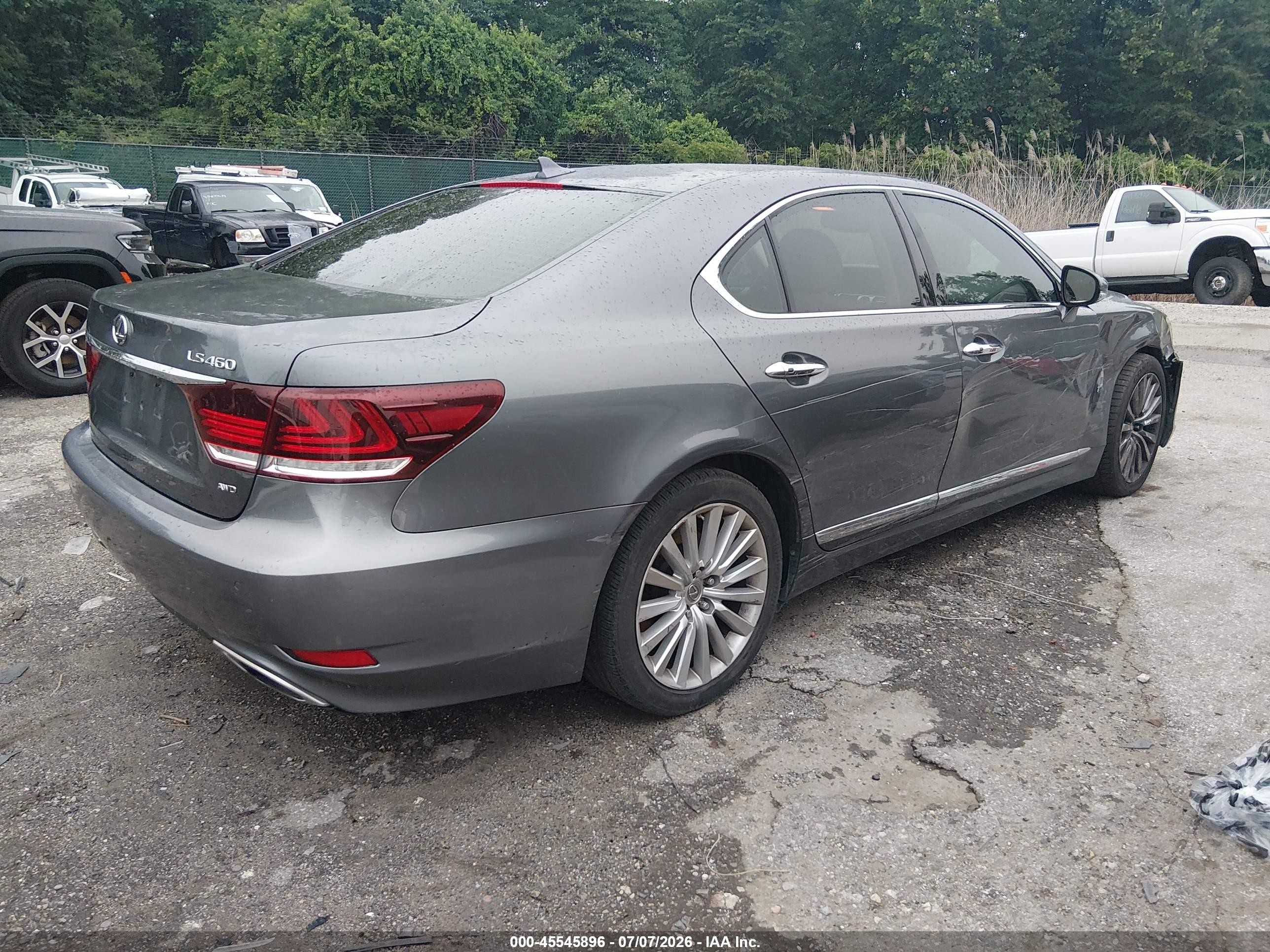 2013 Lexus Ls 460 Gray vin: JTHCL5EF8D5017537