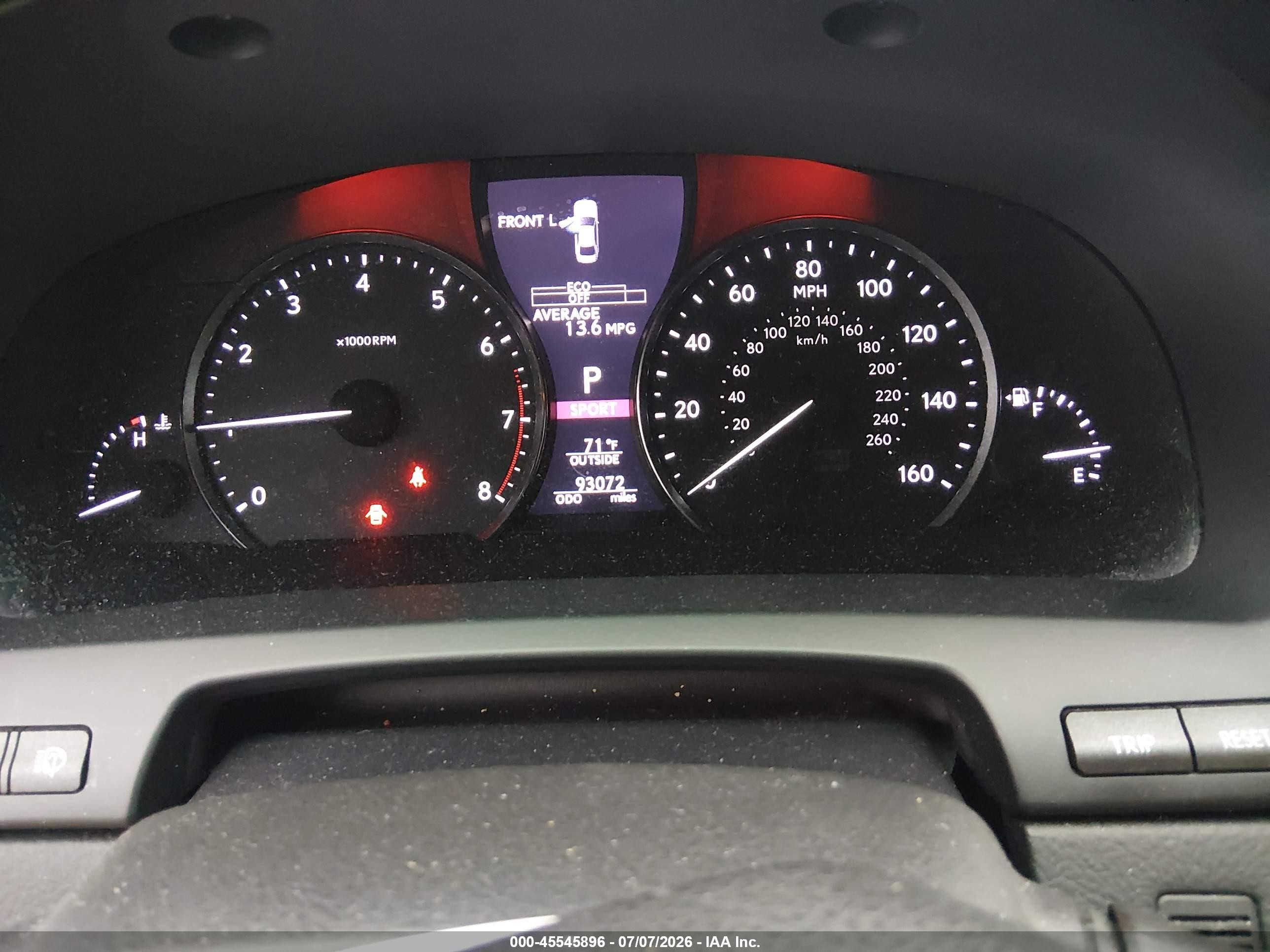 2013 Lexus Ls 460 Gray vin: JTHCL5EF8D5017537