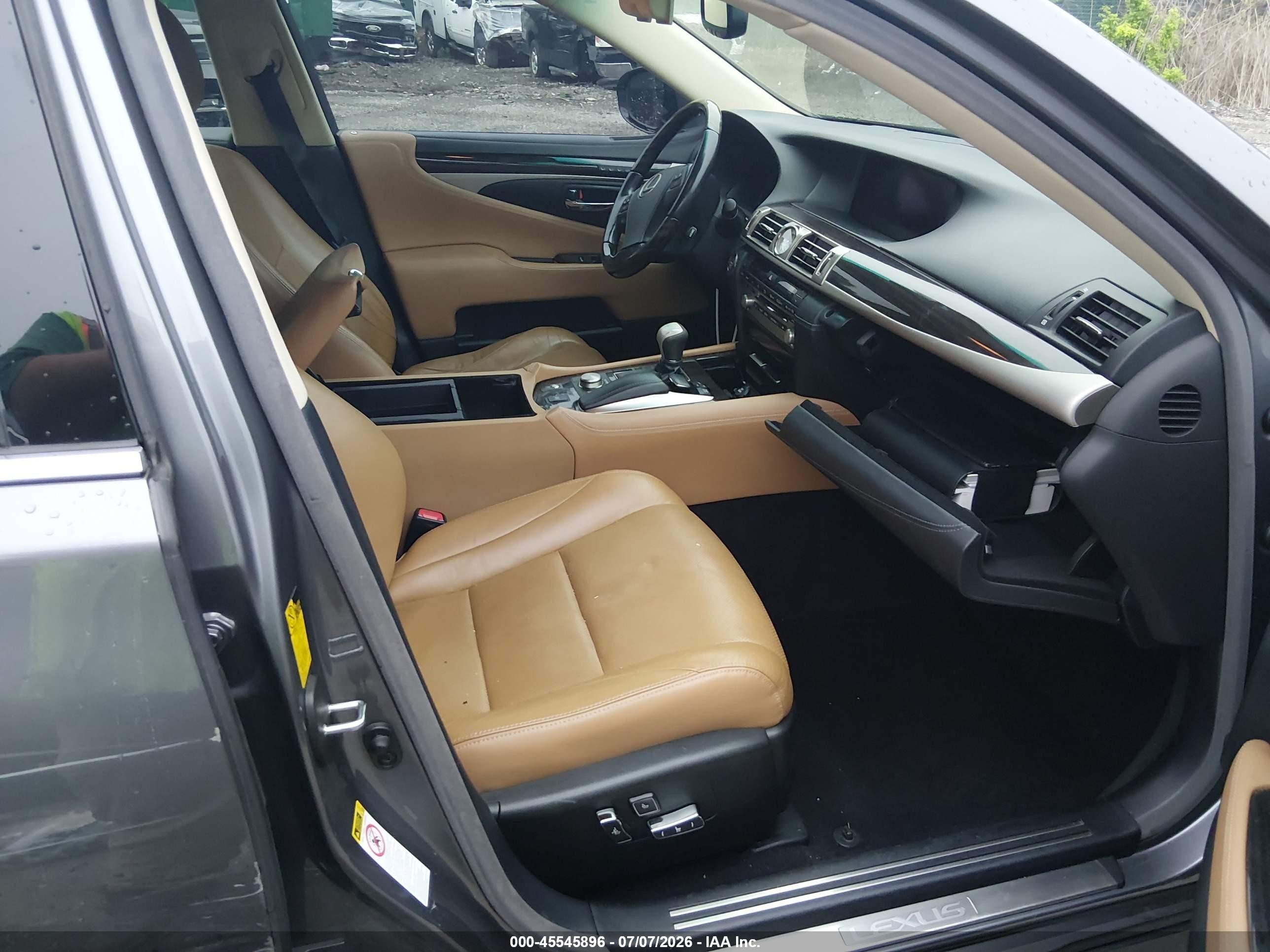 2013 Lexus Ls 460 Gray vin: JTHCL5EF8D5017537