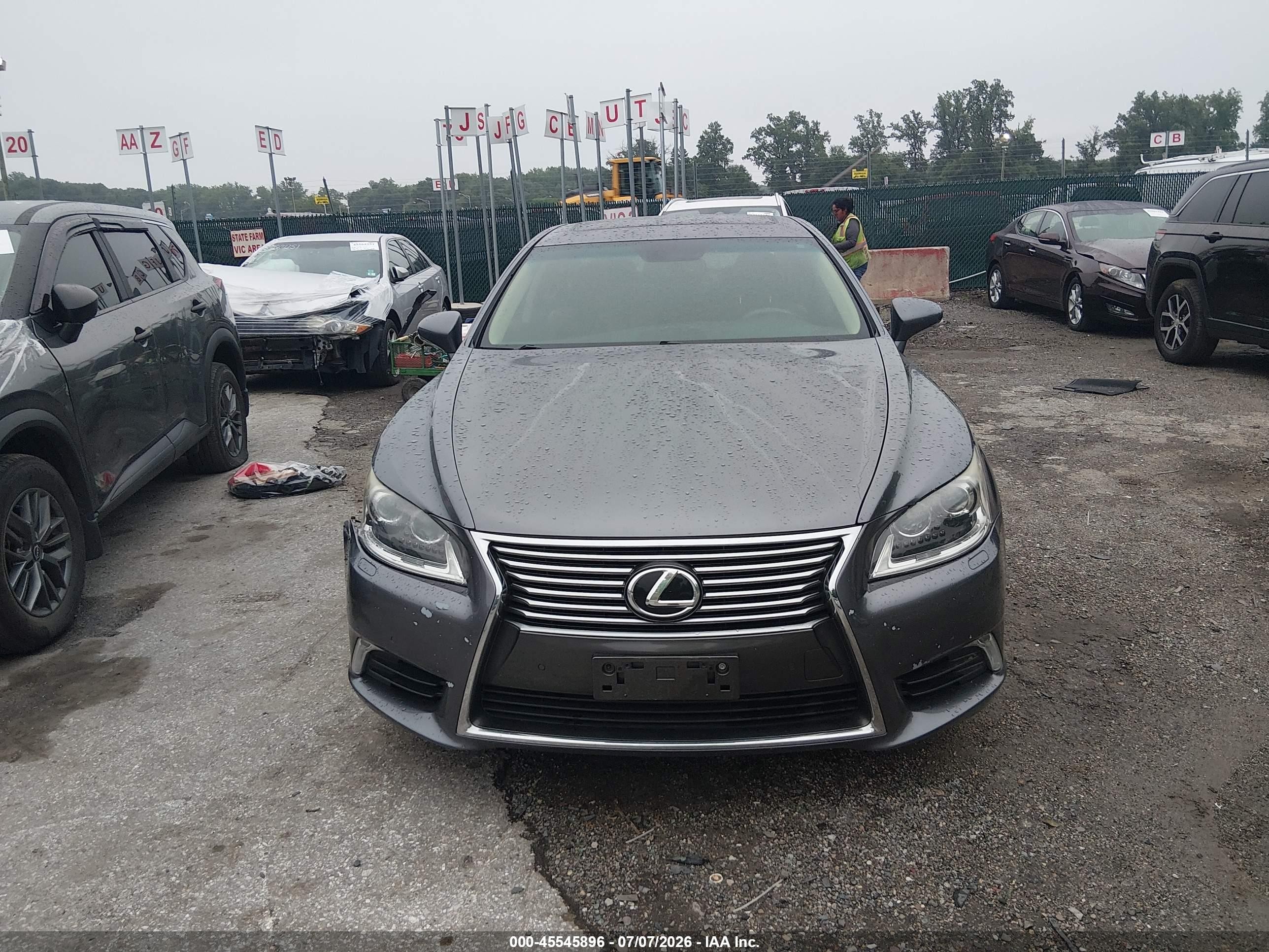 2013 Lexus Ls 460 Gray vin: JTHCL5EF8D5017537