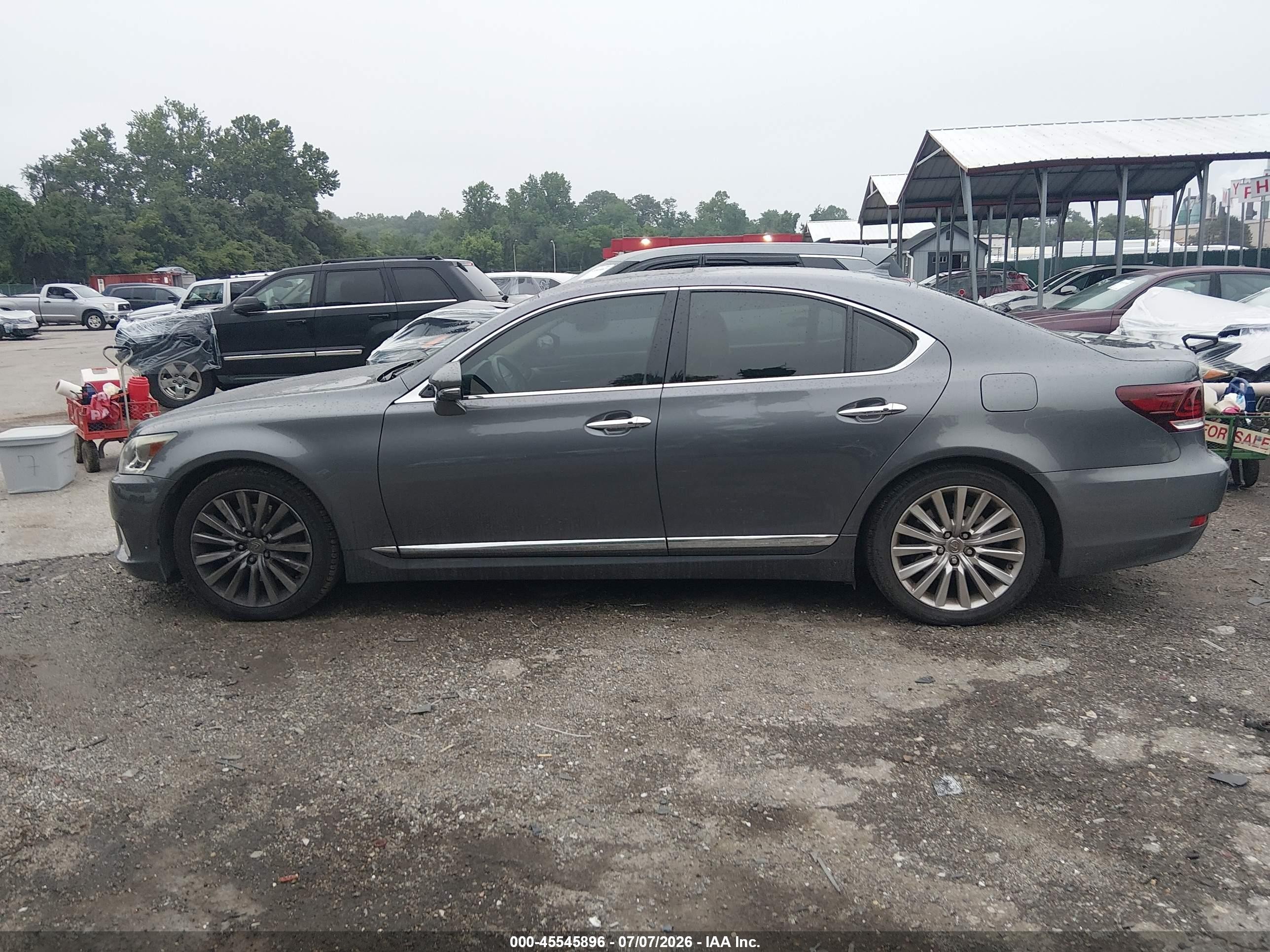 2013 Lexus Ls 460 Gray vin: JTHCL5EF8D5017537