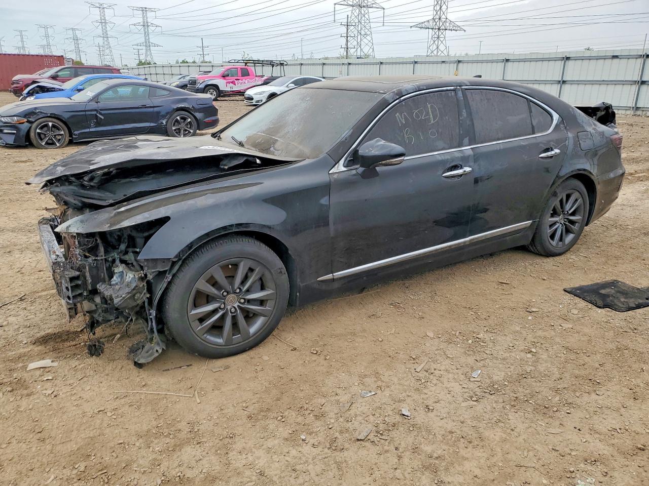 2014 Lexus Ls 460 Черный vin: JTHCL5EF8E5022772